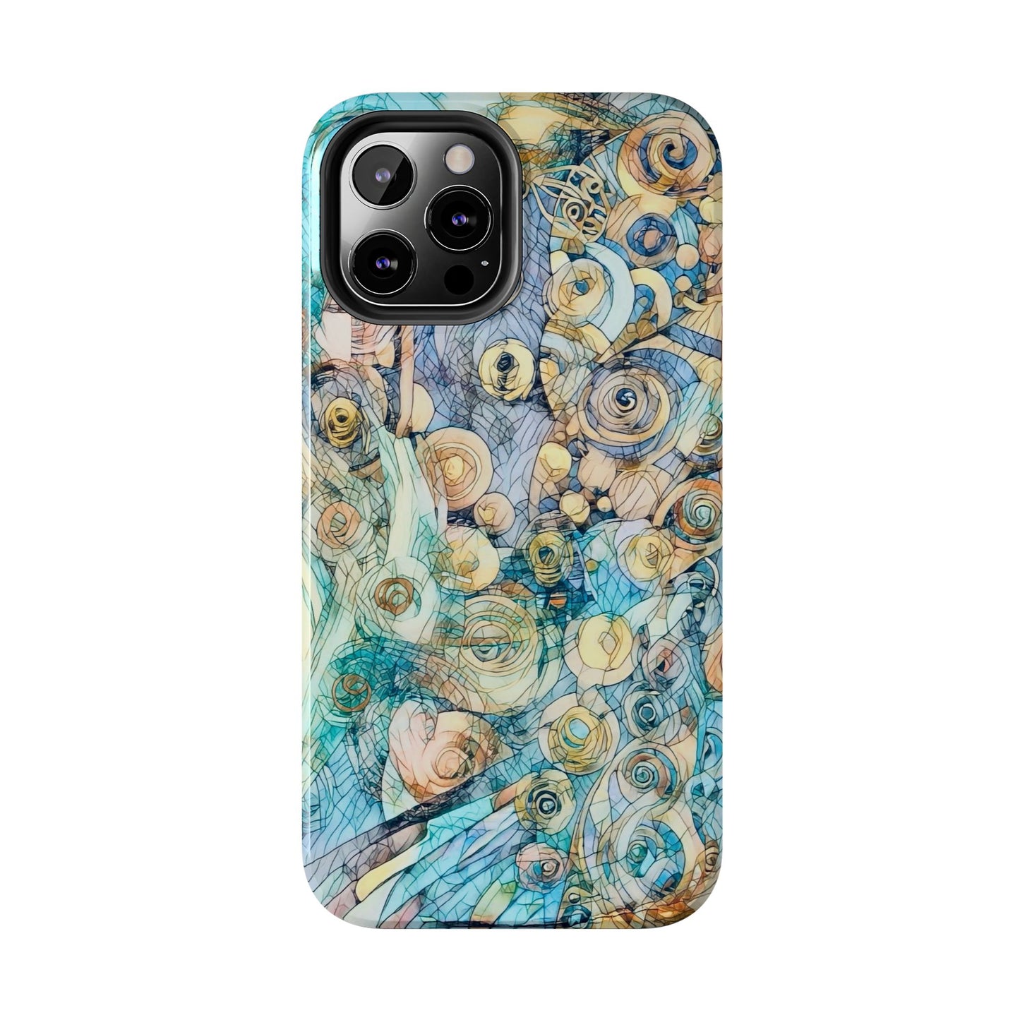 Golden Swirls Phone Case