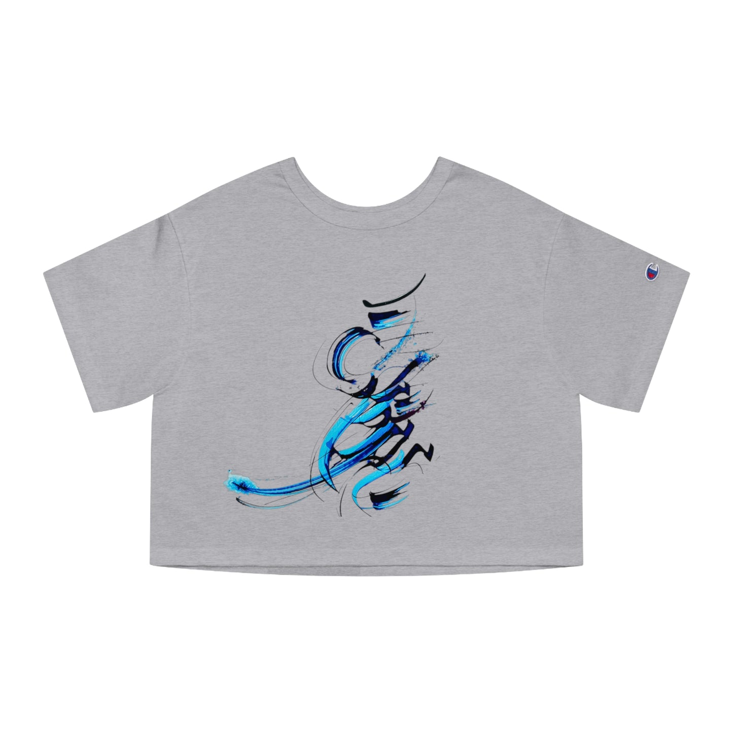 Kalli K X Chamion Stylish Women's Cropped T-Shirt with Persian Calligraphy Design
