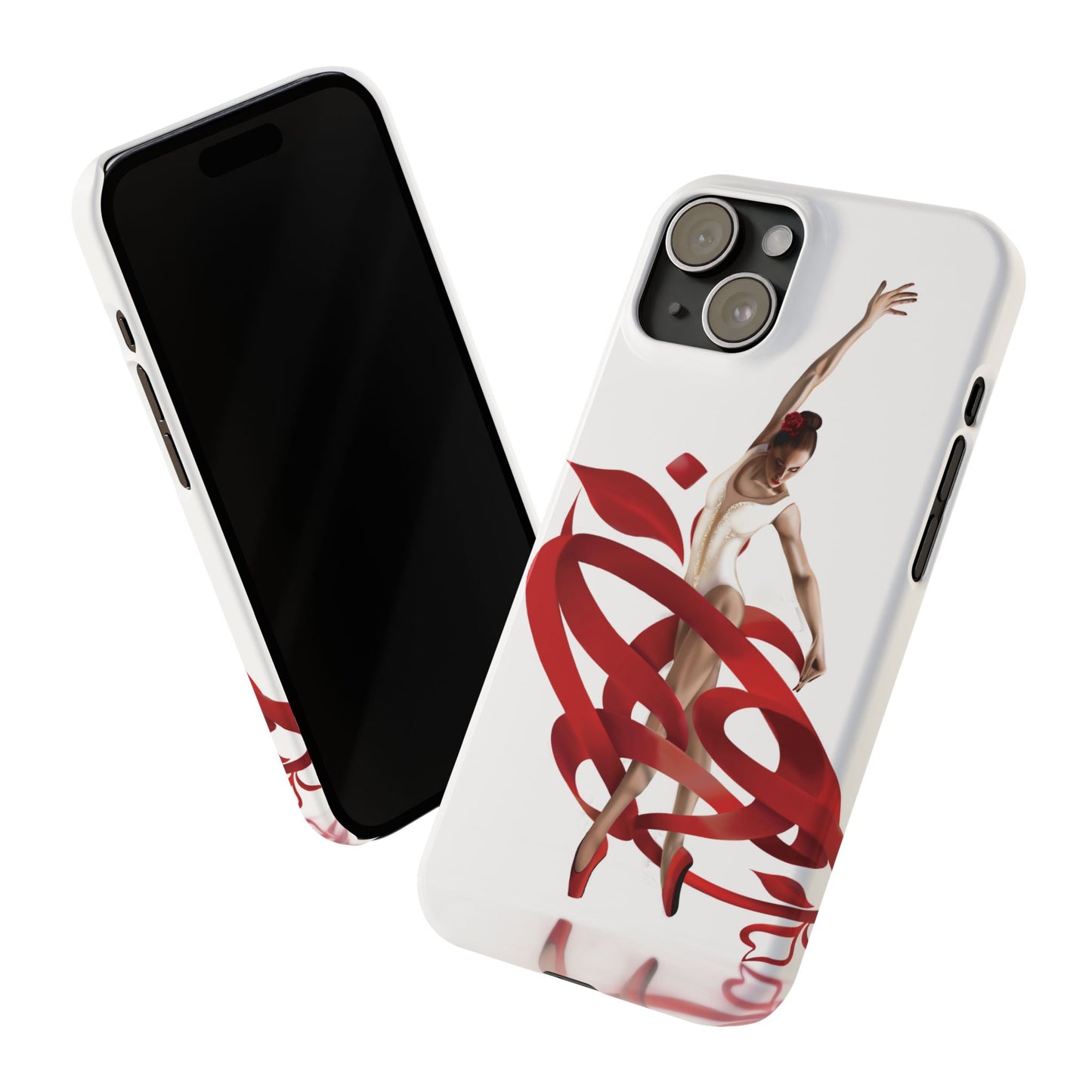Elegant Ballet Dancer Ribbon Slim Phone Case - Perfect for Dance Lovers