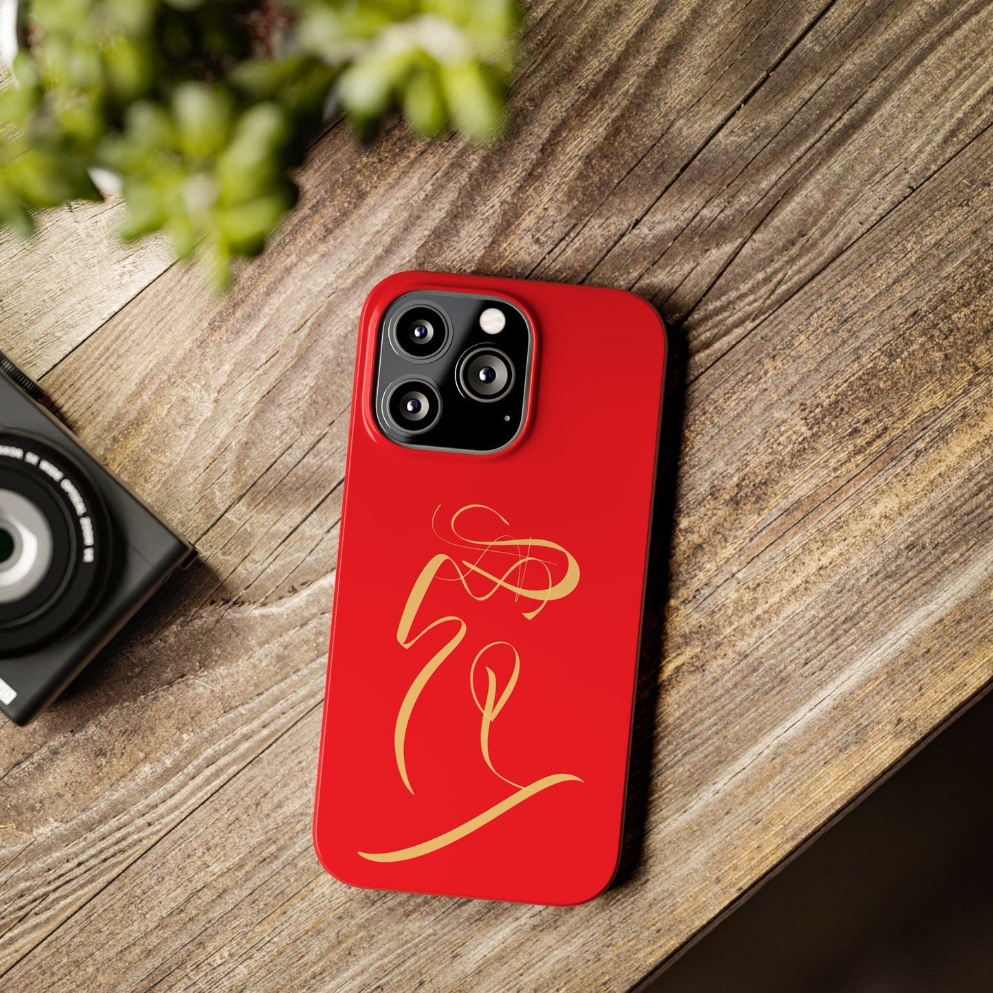 Modern Calligraphy Slim Phone Case -LOVE