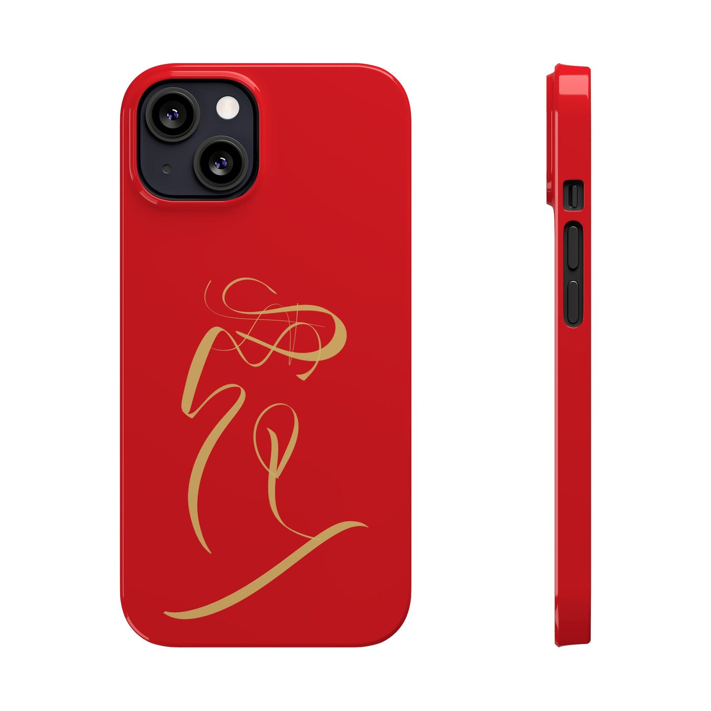 Modern Calligraphy Slim Phone Case -LOVE