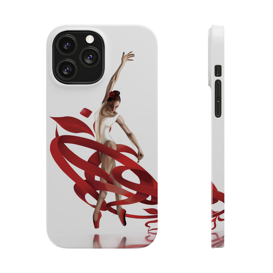 Elegant Ballet Dancer Ribbon Slim Phone Case - Perfect for Dance Lovers