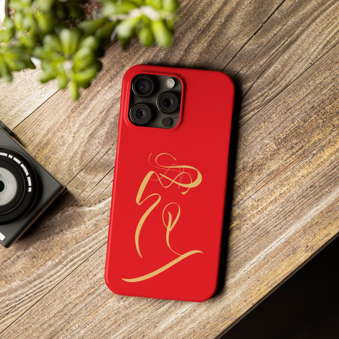 Modern Calligraphy Slim Phone Case -LOVE