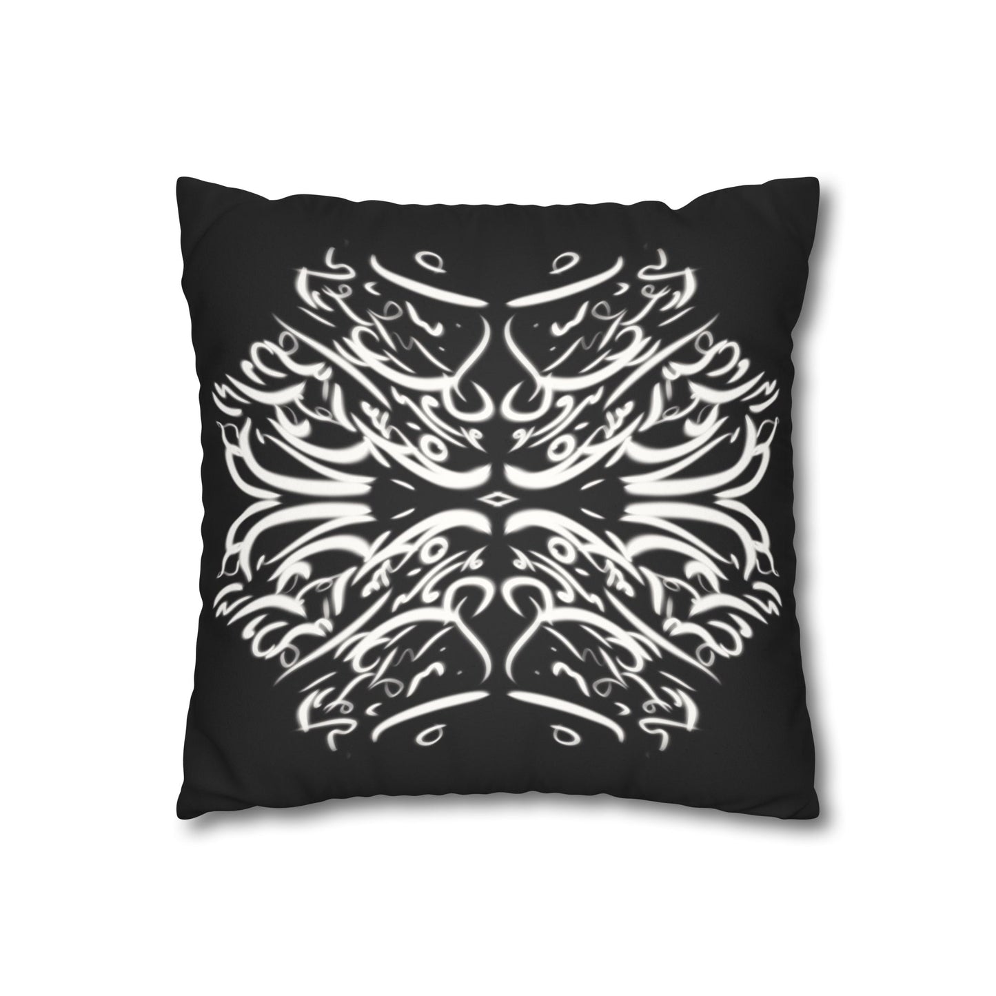 Persian Calligraphy beauty Faux Suede Square Pillow Cover