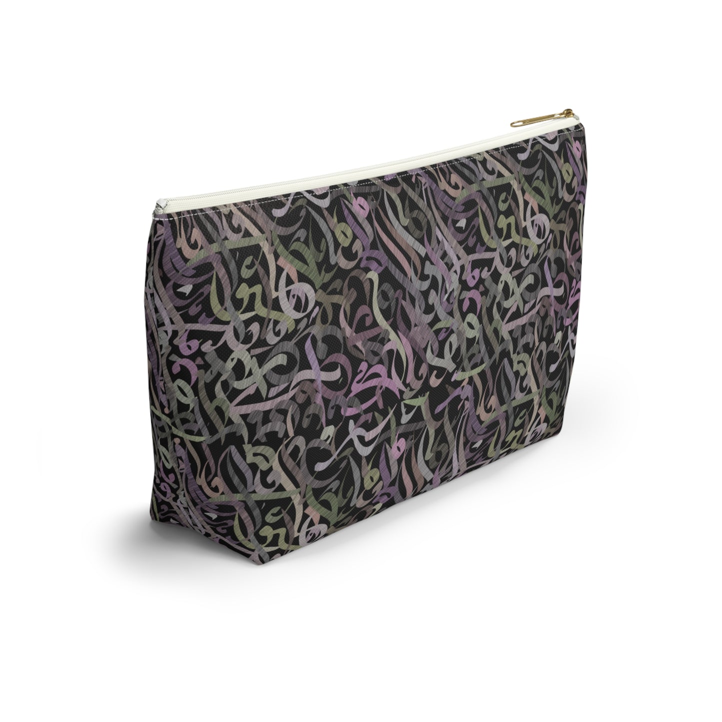 Modern calligraphy Accessory Pouch w T-bottom