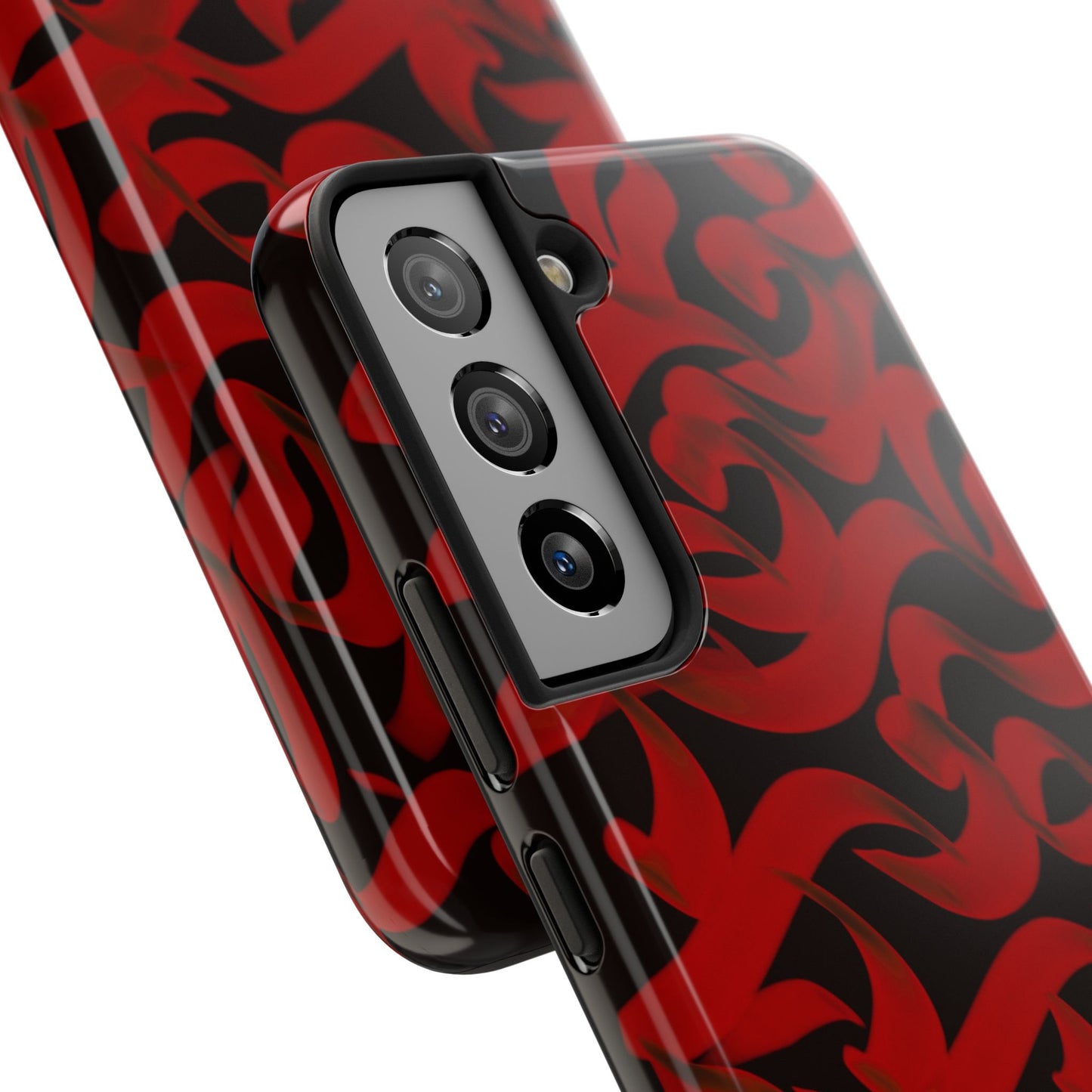 Phone Case Bold Red Persian Calligraphy Design