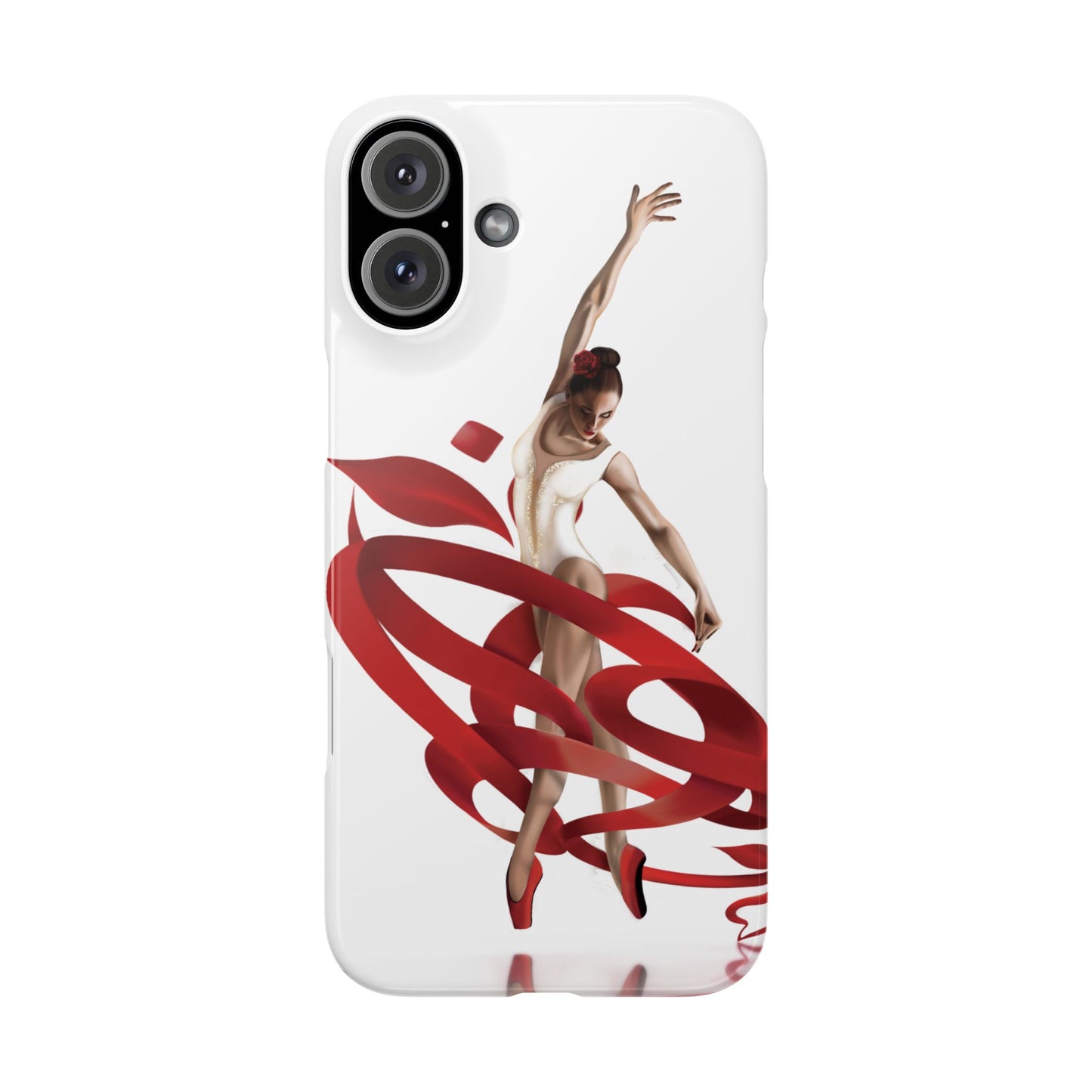 Elegant Ballet Dancer Ribbon Slim Phone Case - Perfect for Dance Lovers