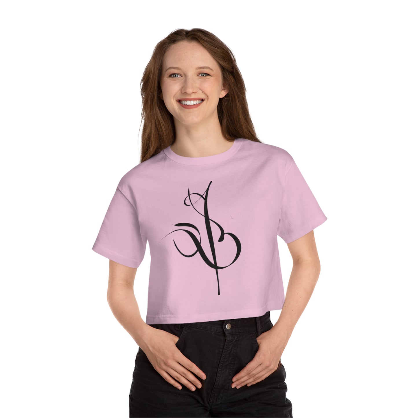 Kalli K X Champion Women's Eshgh “love” Cropped T-Shirt