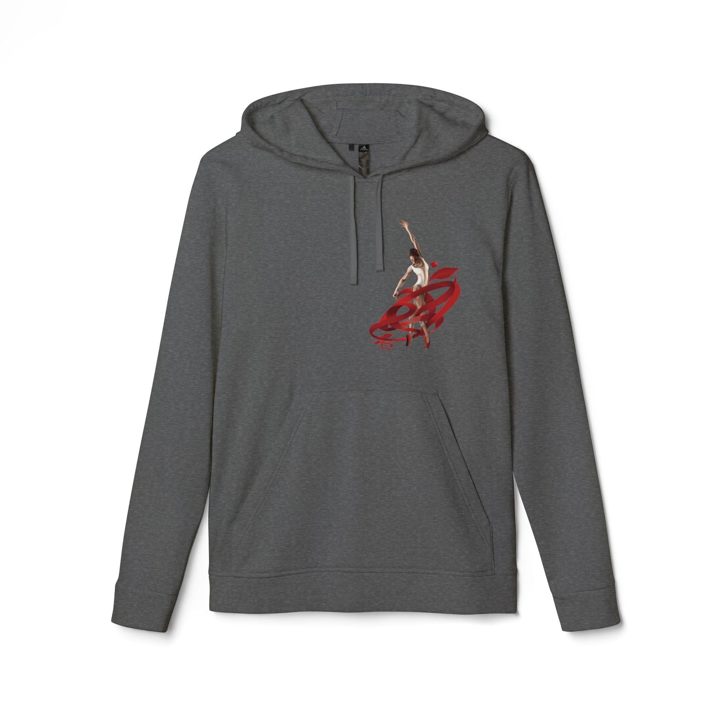 Kalli K X Adidas Unisex Fleece Hoodie- Ballerina and ribbon