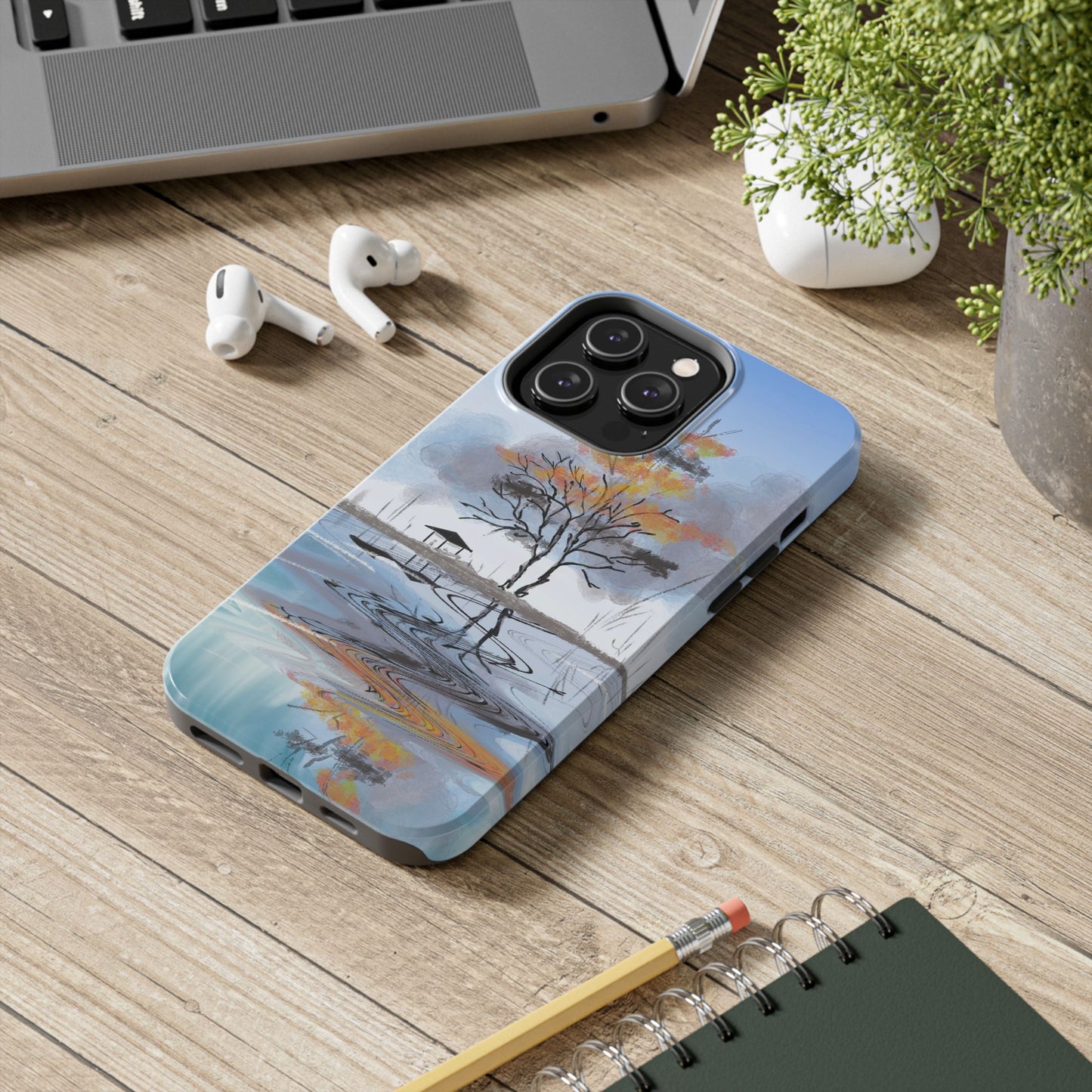 Serenity Phone Case Persian Calligraphy Art.