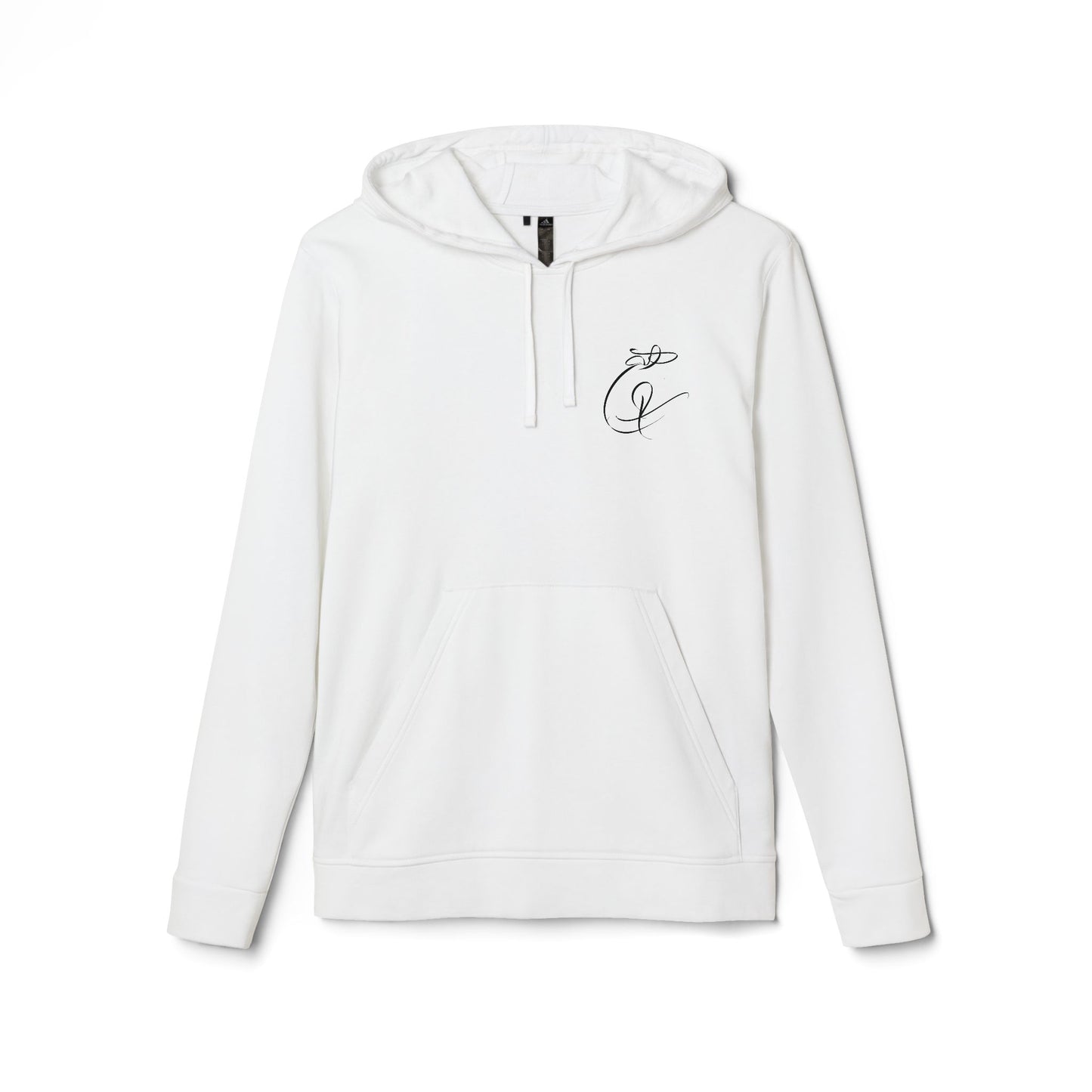 Fleece Hoodie with Modern Calligraphy Adidas Design