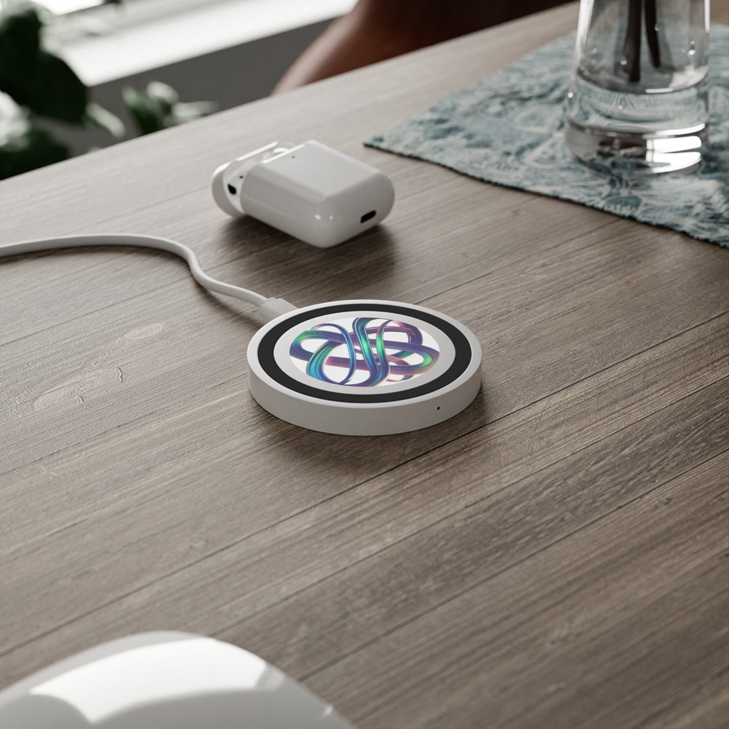 Abstract Design Wireless Charging Pad