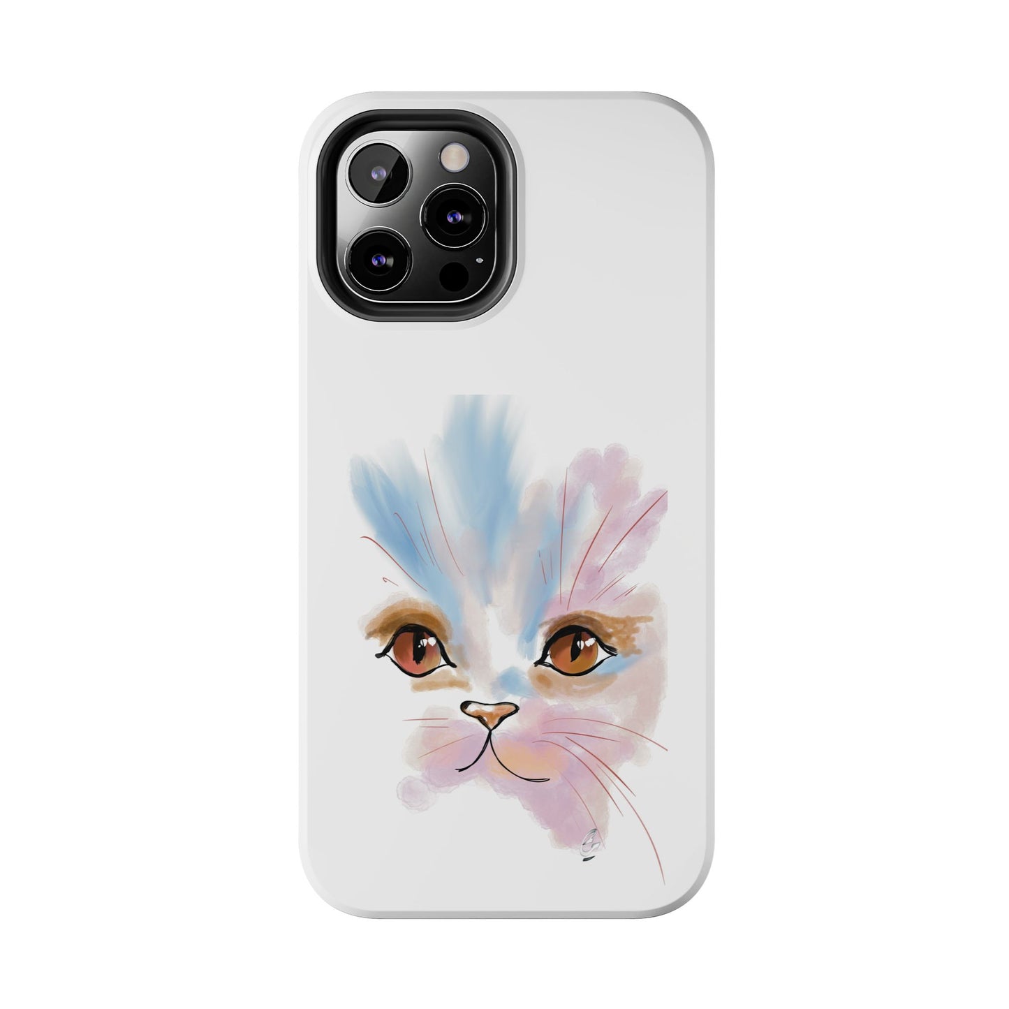 Cat Watercolour Tough Phone Case /