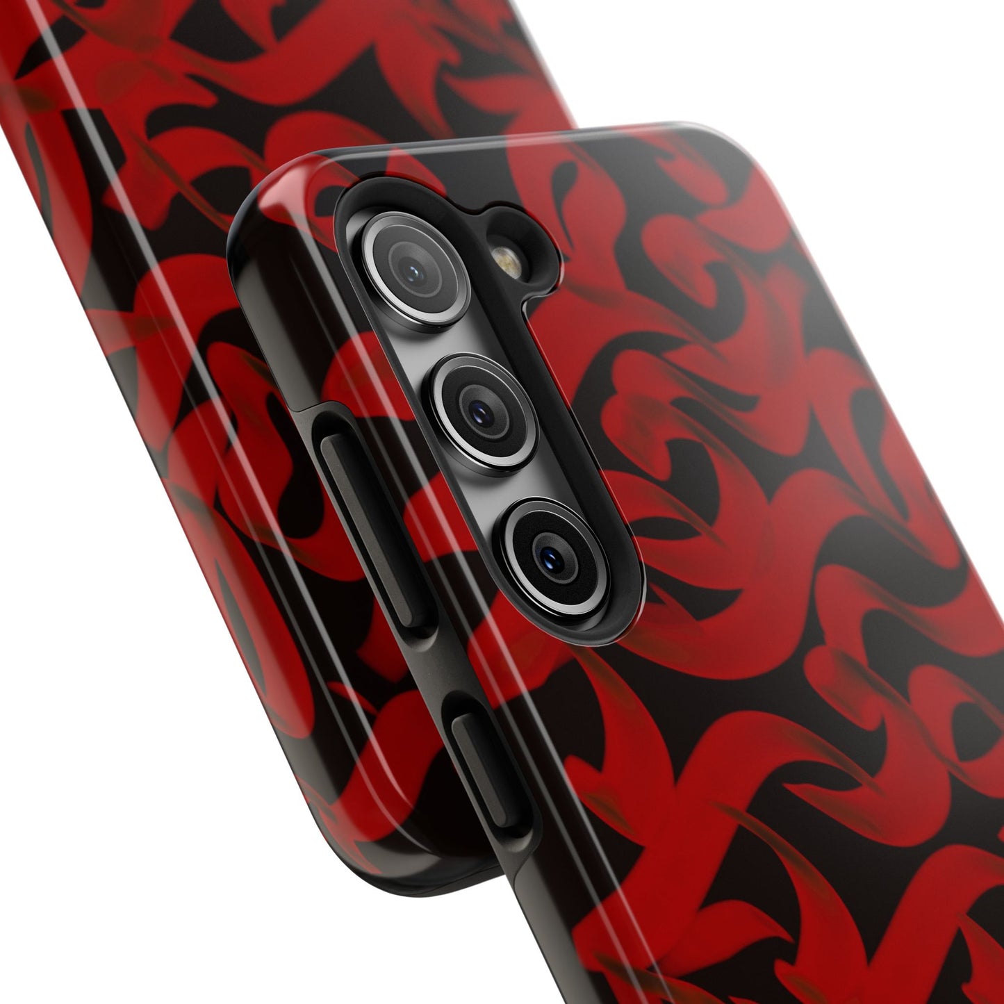 Phone Case Bold Red Persian Calligraphy Design