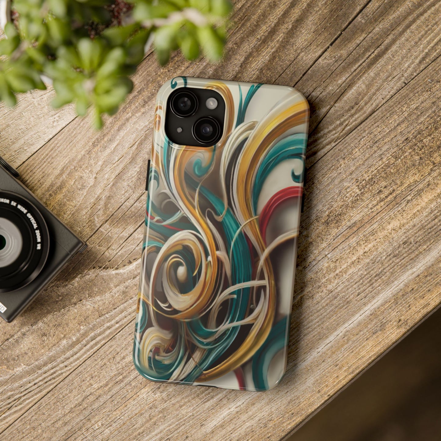 Marble Abstract Phone Case Calligraphy
