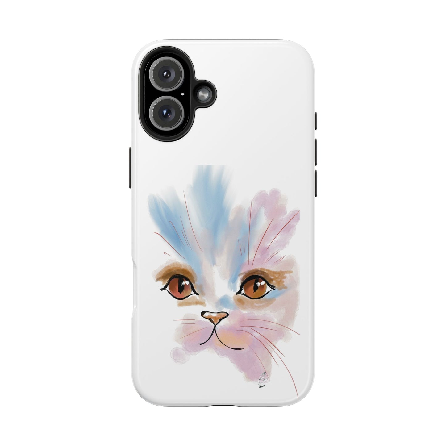 Cat Watercolour Tough Phone Case /