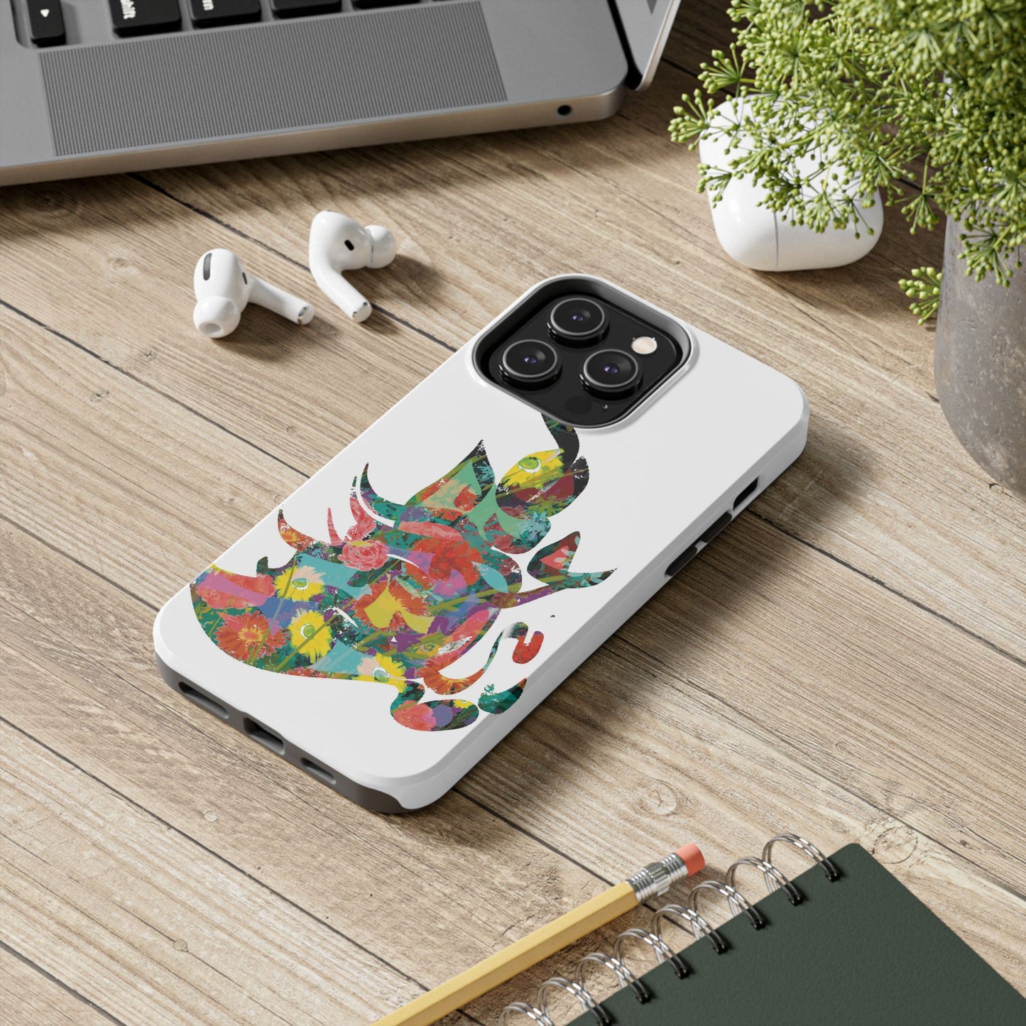 Phone Case - Flower Persian Calligraphy Design, Unique, Limited Edition