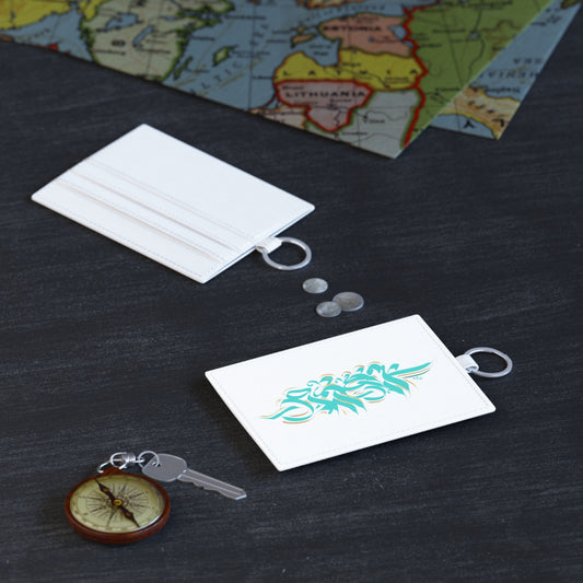 Copy of Copy of Modern Calligraphy Saffiano Leather Card Holder