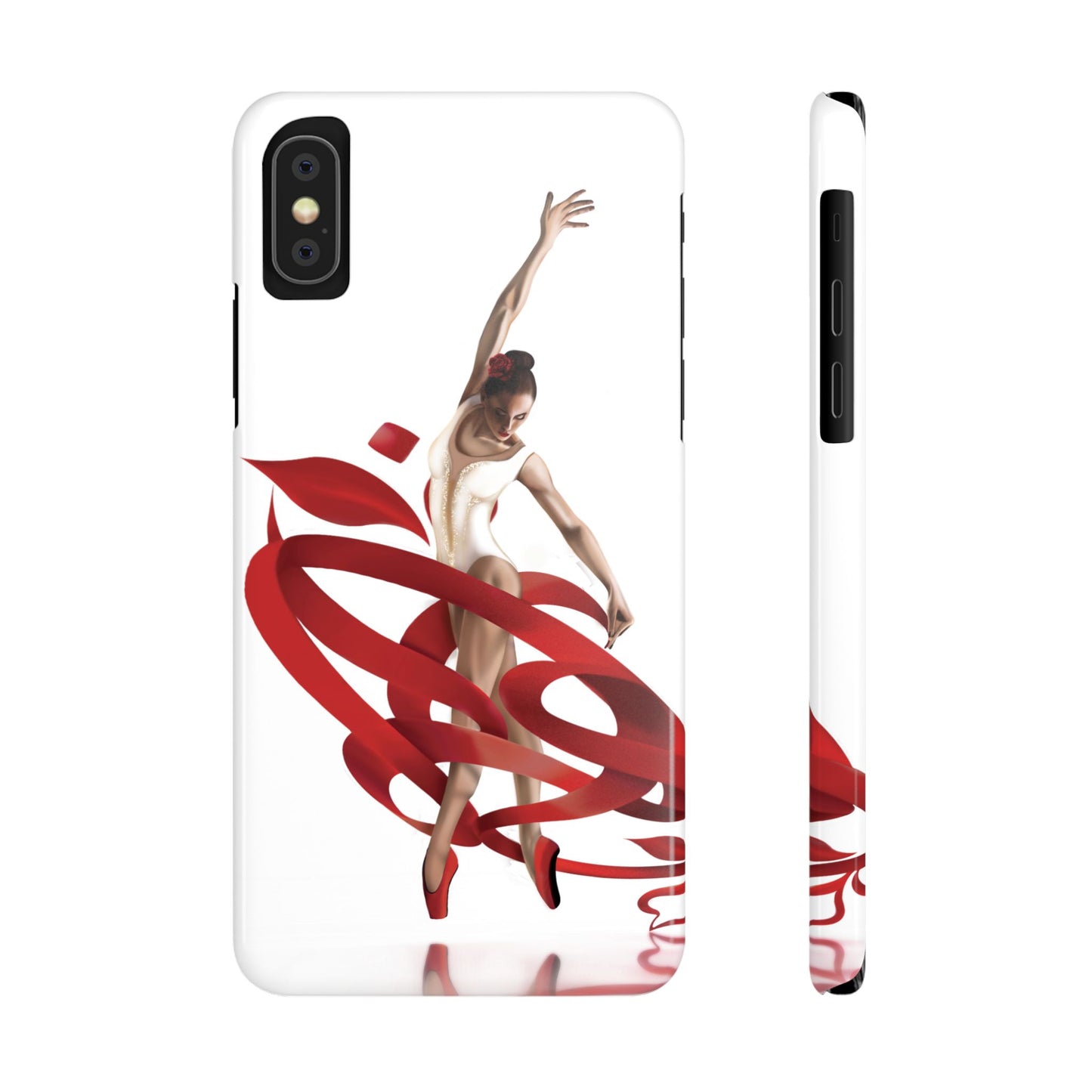 Elegant Ballet Dancer Ribbon Slim Phone Case - Perfect for Dance Lovers