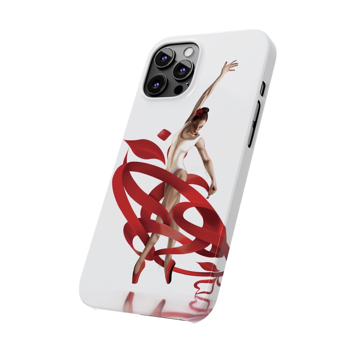 Elegant Ballet Dancer Ribbon Slim Phone Case - Perfect for Dance Lovers