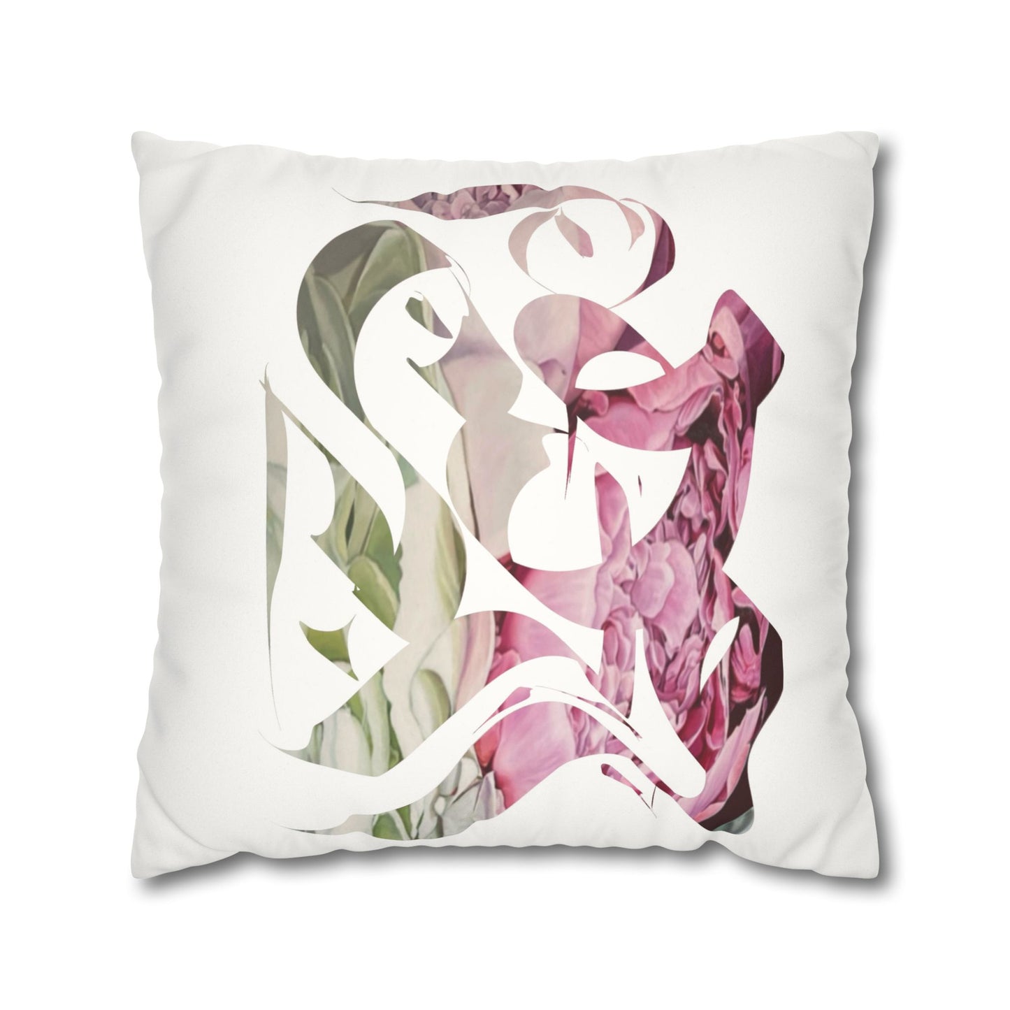 Square Pillowcase - Flora Persian Calligraphy Home Design Cushion