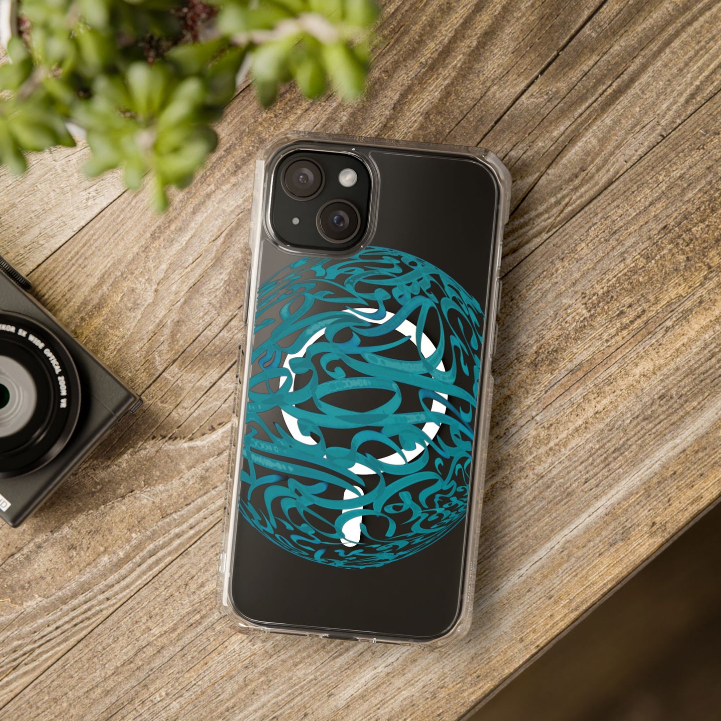 Copy of Copy of Phone Case - Pink Ribbon Persian Calligraphy Design - Magnetic Case