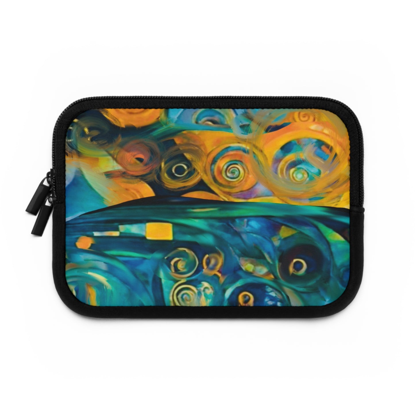 Laptop Sleeve - Ethereal Swirls Modern Digital Art Design...