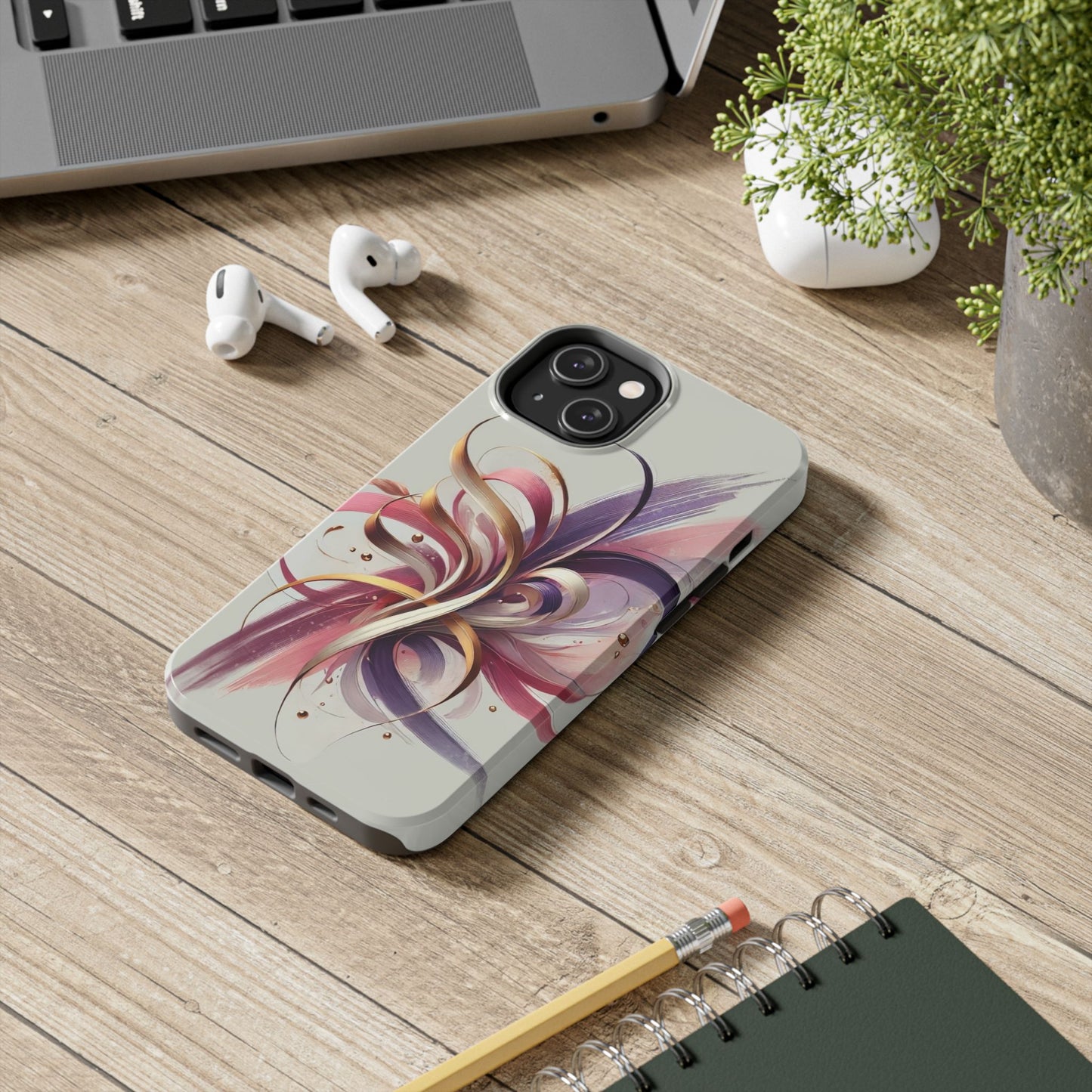 Phone Cases - Colorful Calligraphy Flower Chic Stylish Design