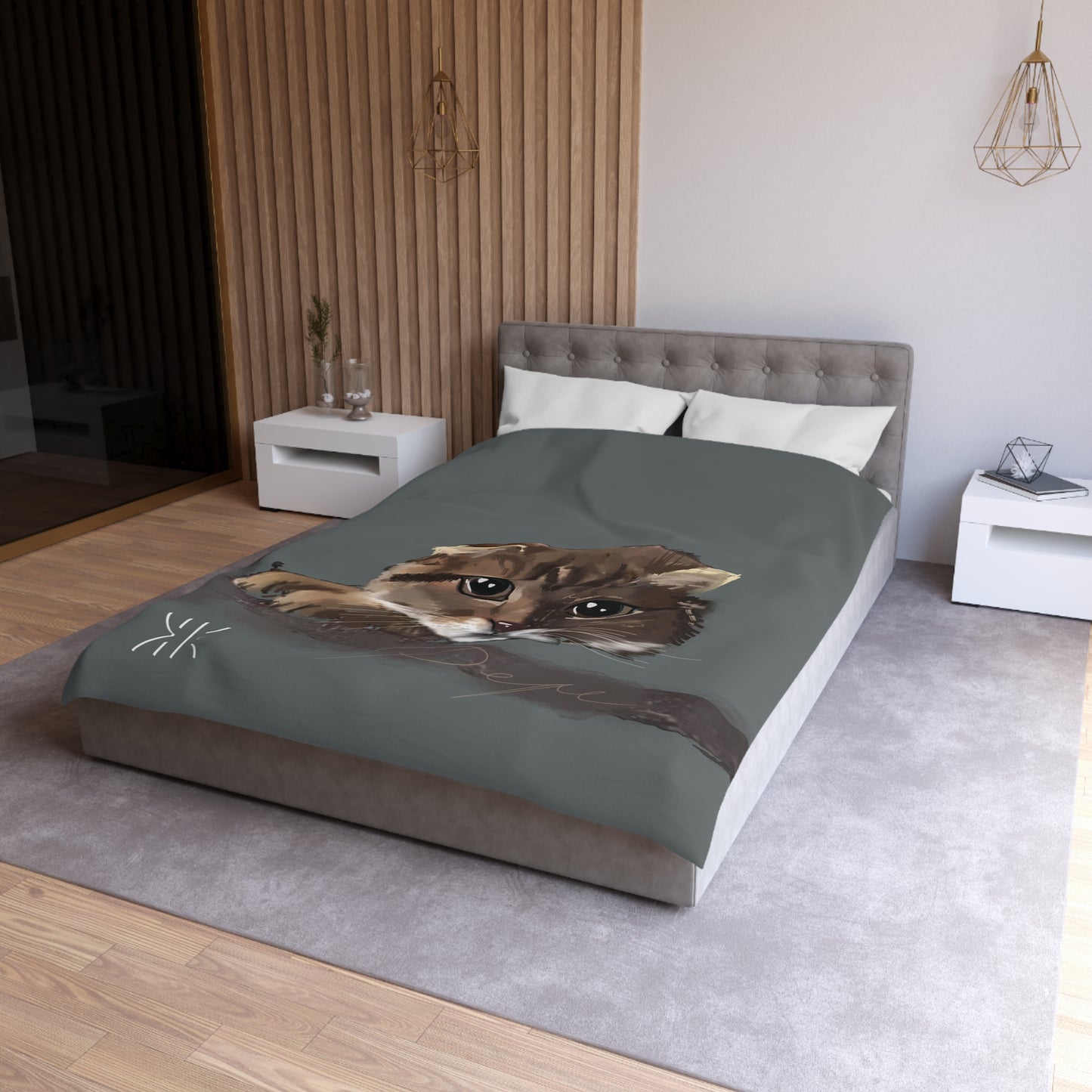 Pepe  Serenity Microfiber Duvet Cover – Elegant Floral Bedding for Cozy Bedrooms