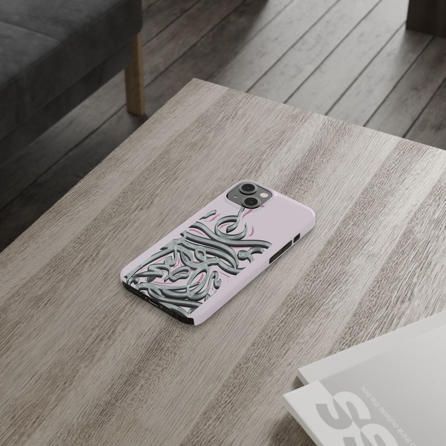 Modern Art  Slim Phone Case -LOVE,