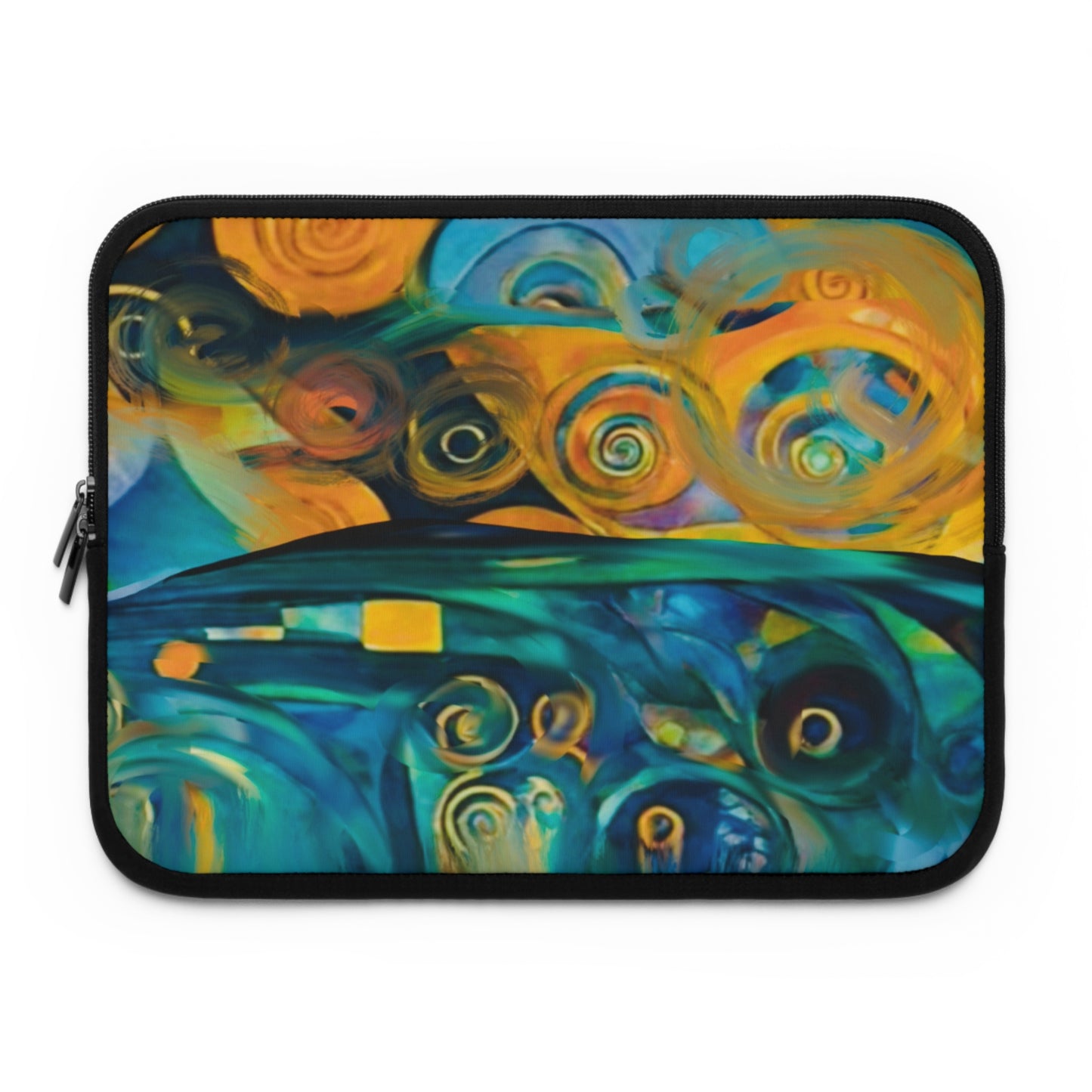 Laptop Sleeve - Ethereal Swirls Modern Digital Art Design...