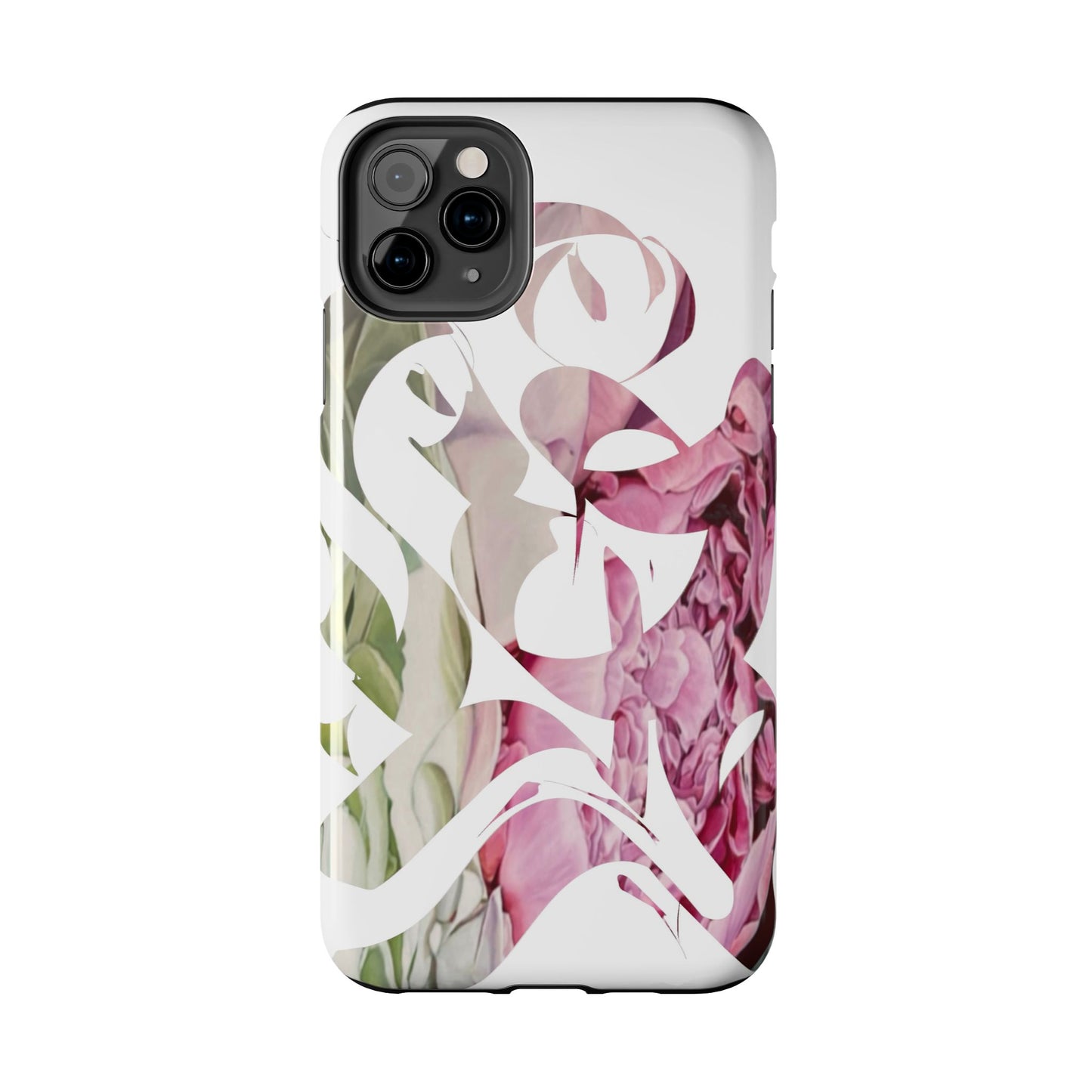 Phone Case - Garden Persian Calligraphy Design in Grey