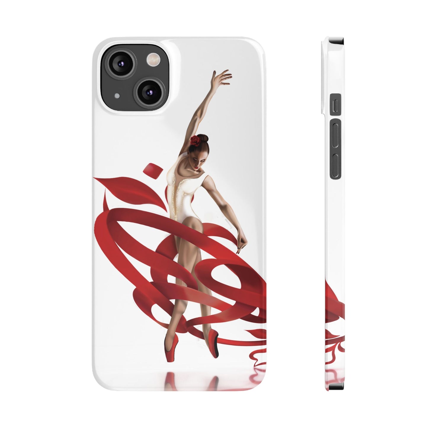 Elegant Ballet Dancer Ribbon Slim Phone Case - Perfect for Dance Lovers