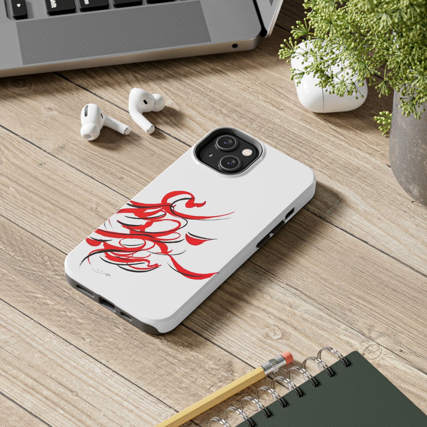 Phone Case Persian Calligraphy Modern Handwriting.