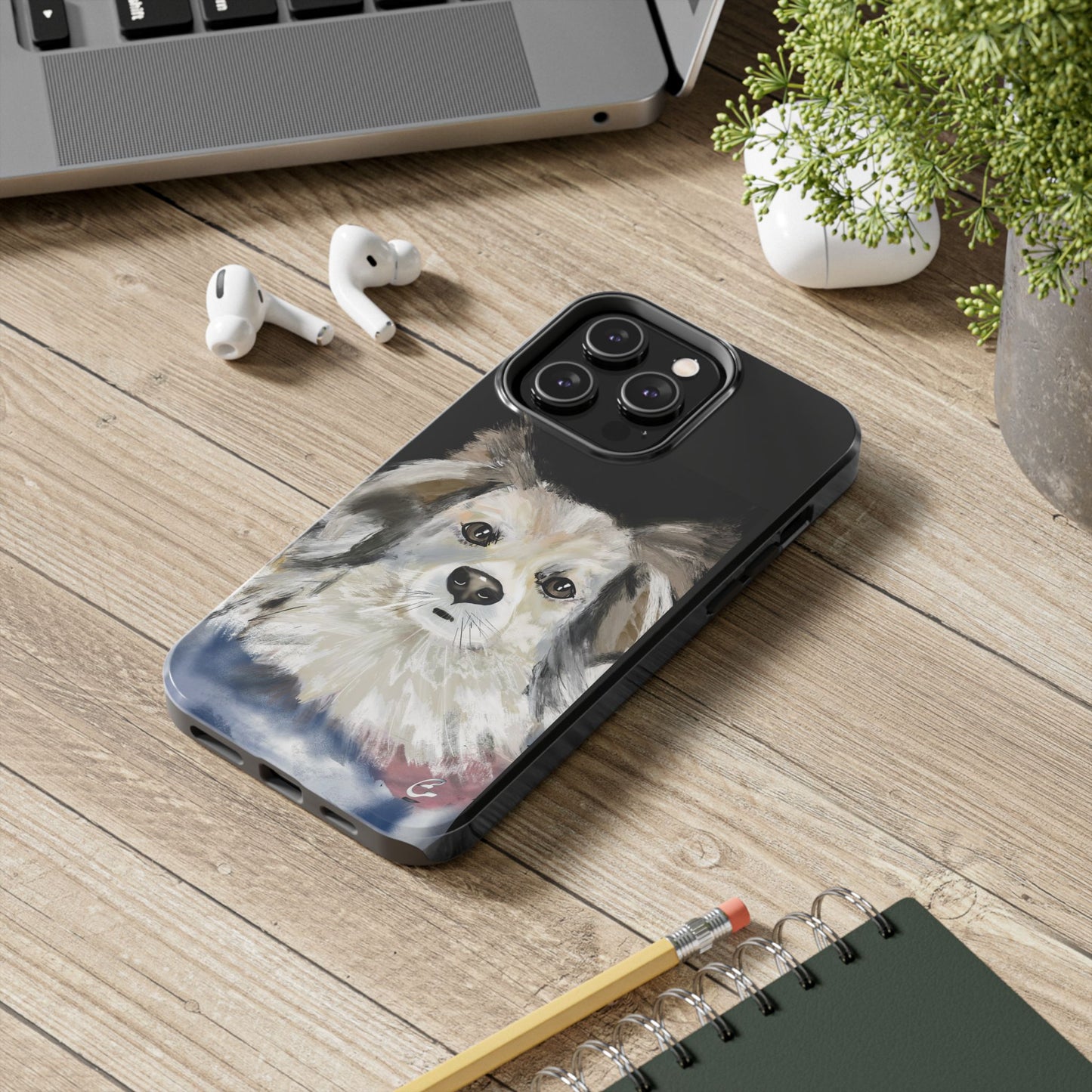 Dog Watercolor Tough Phone Case