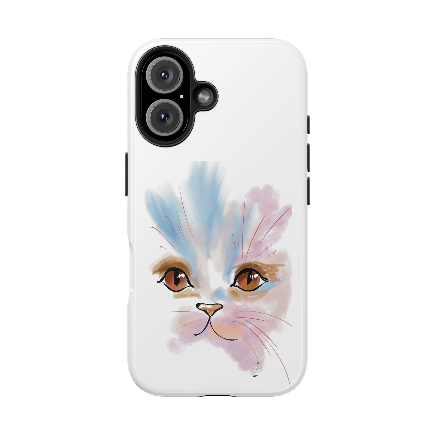 Cat Watercolour Tough Phone Case /