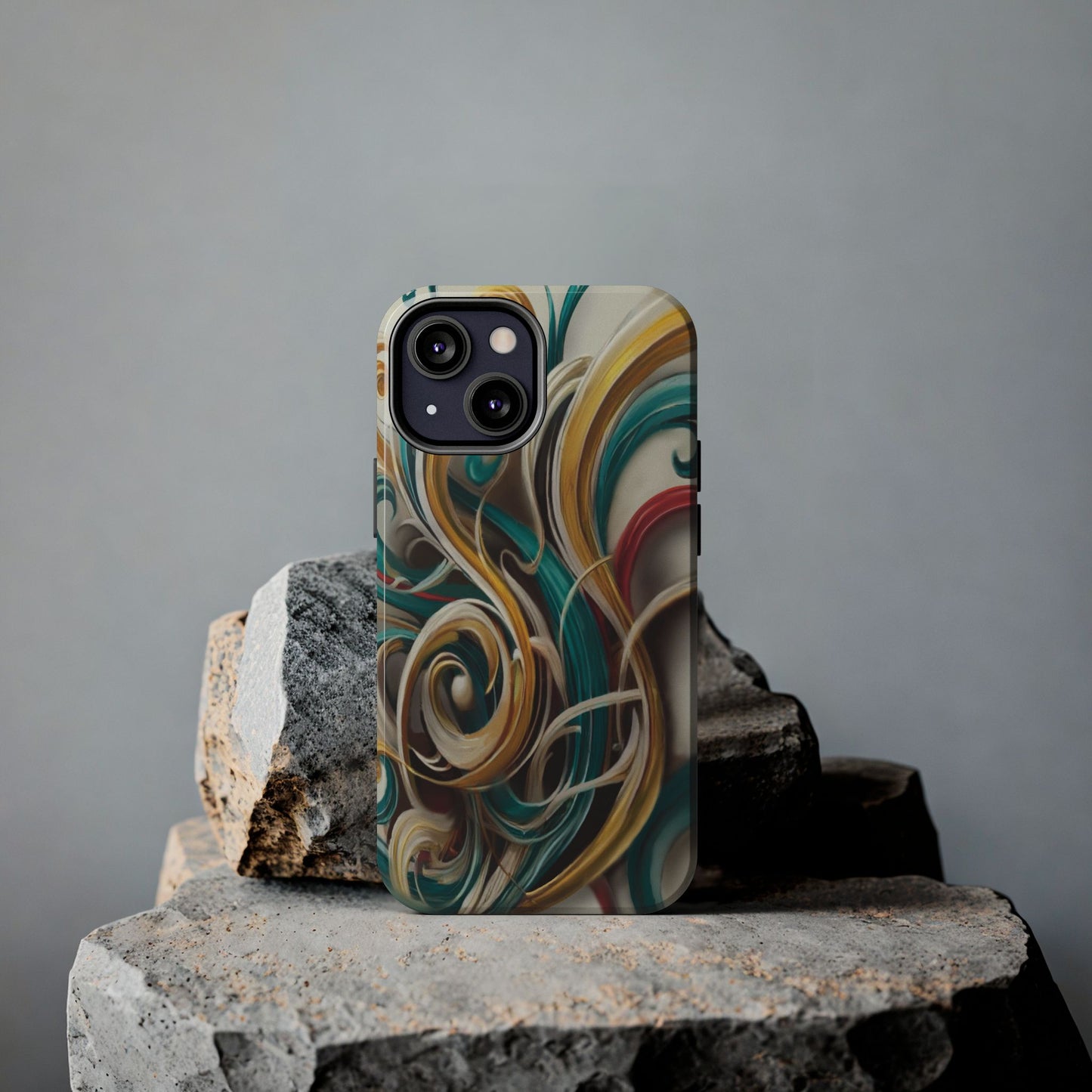 Marble Abstract Phone Case Calligraphy