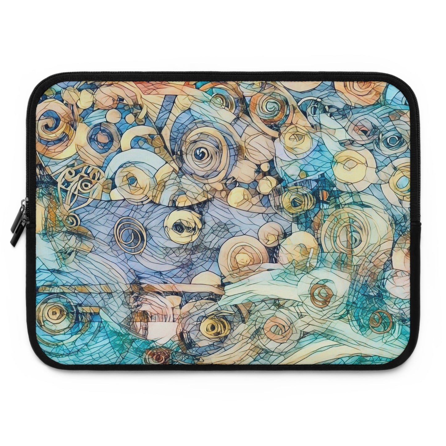 Laptop Sleeve - Ethereal Swirls Modern Digital Art Design