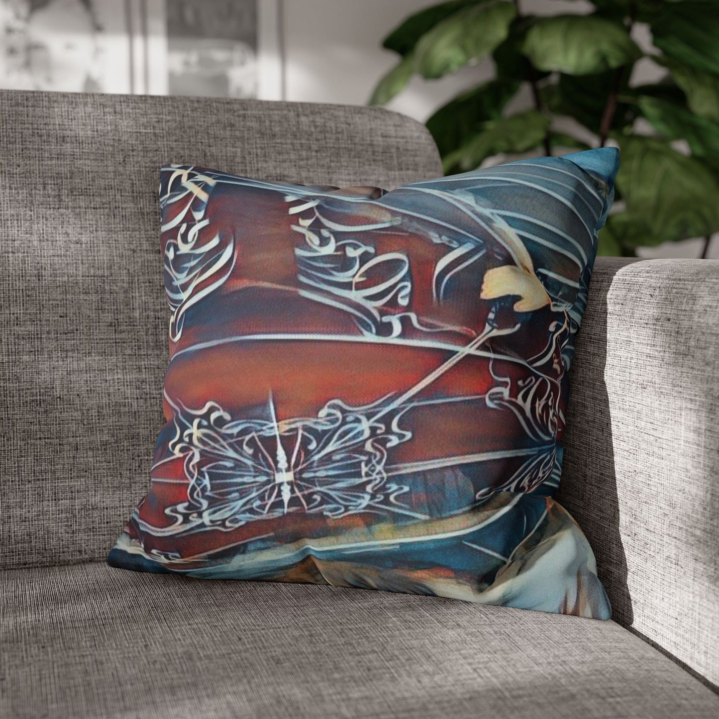 Square Pillowcase - Modern Art Watercolour Design