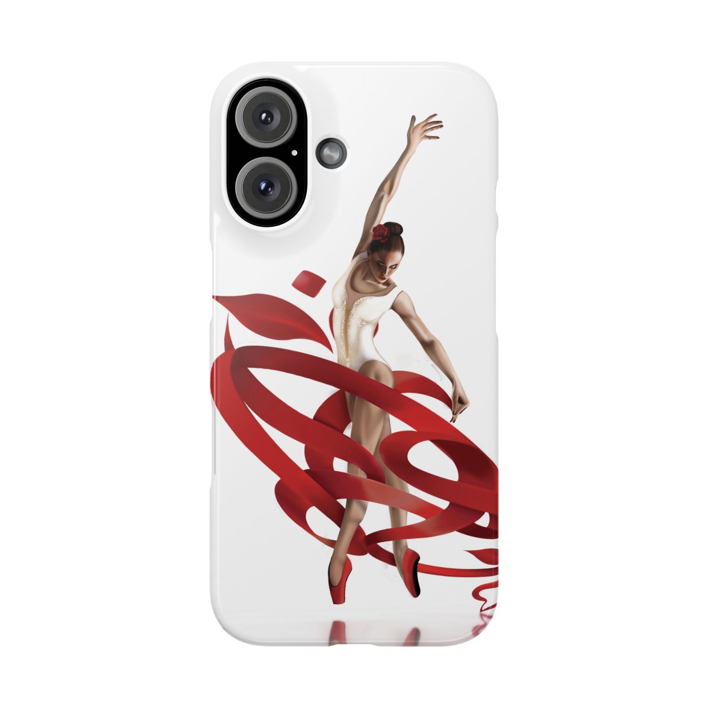 Elegant Ballet Dancer Ribbon Slim Phone Case - Perfect for Dance Lovers
