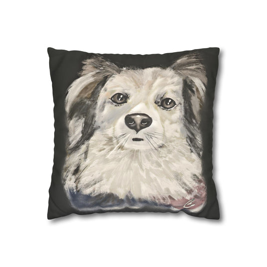 Dog Faux Suede Pillowcase - Pet Home Design