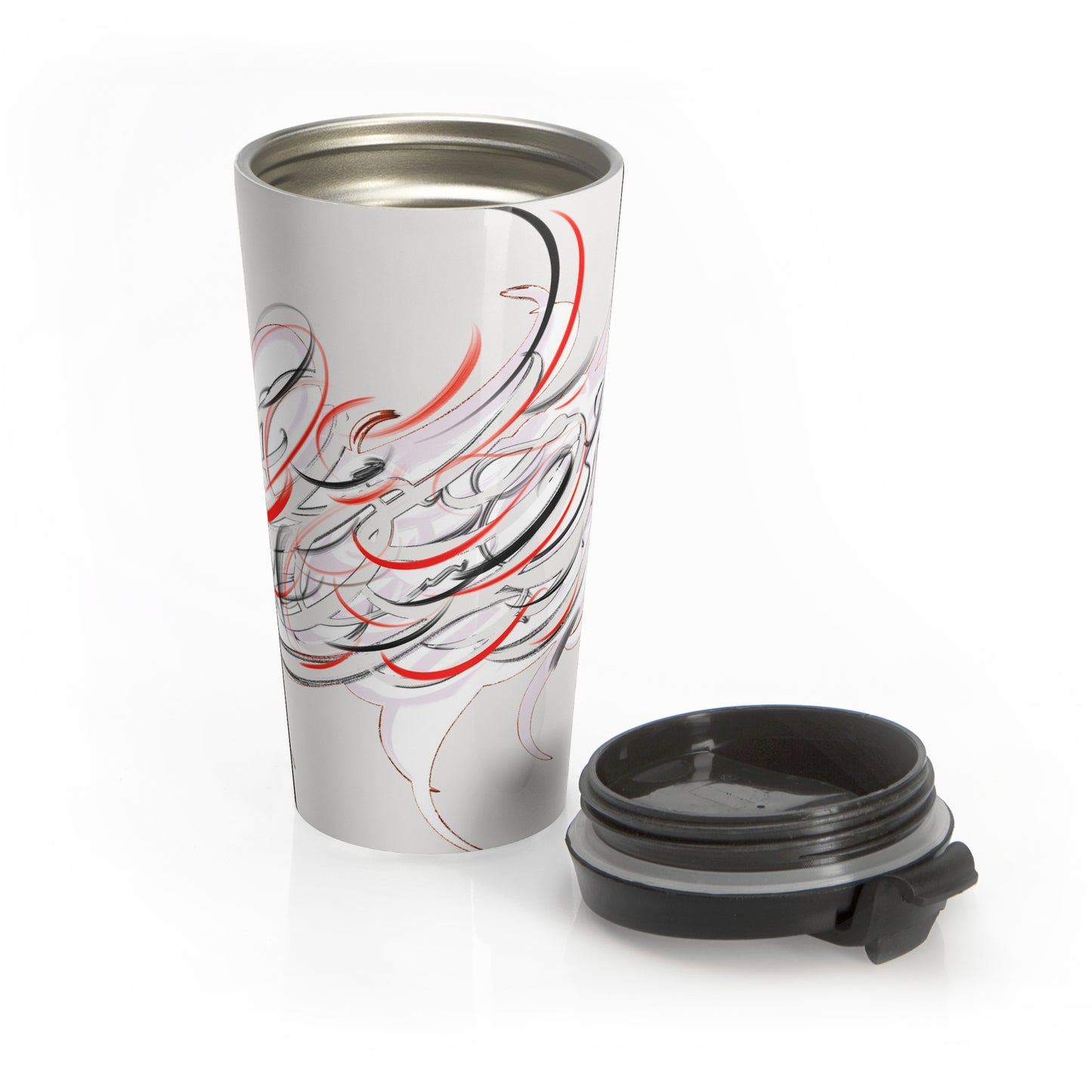 Calligraphy Stainless Steel Travel Mug