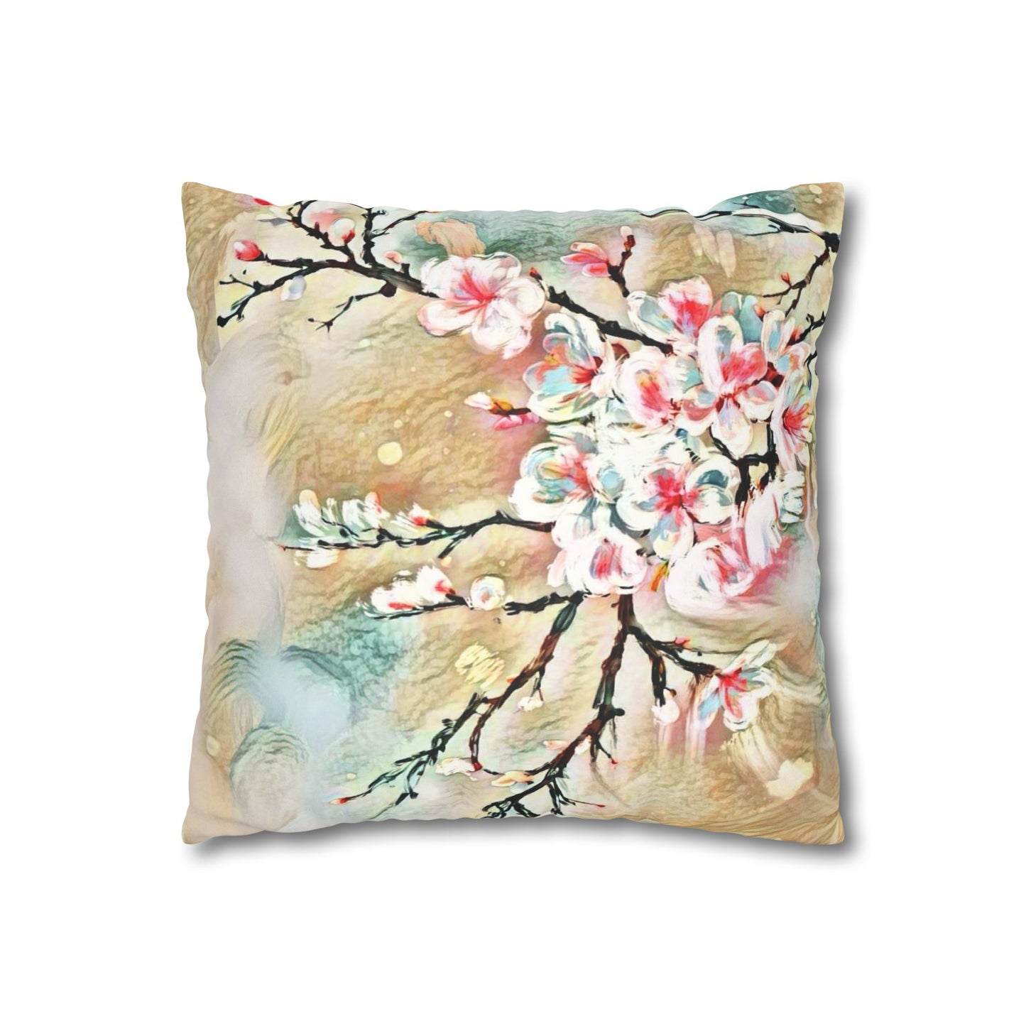 Spring Pillowcase - Modern Art Portrait Watercolour Design
