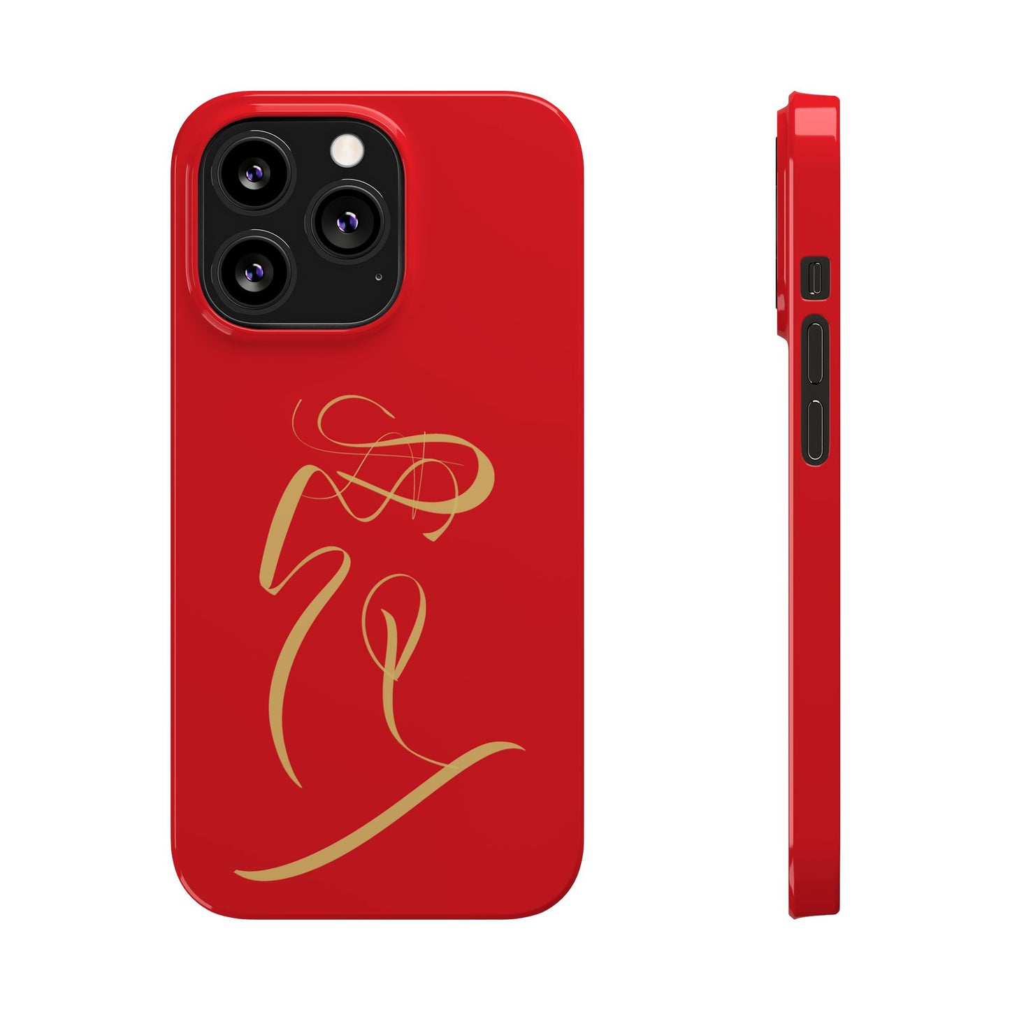 Modern Calligraphy Slim Phone Case -LOVE