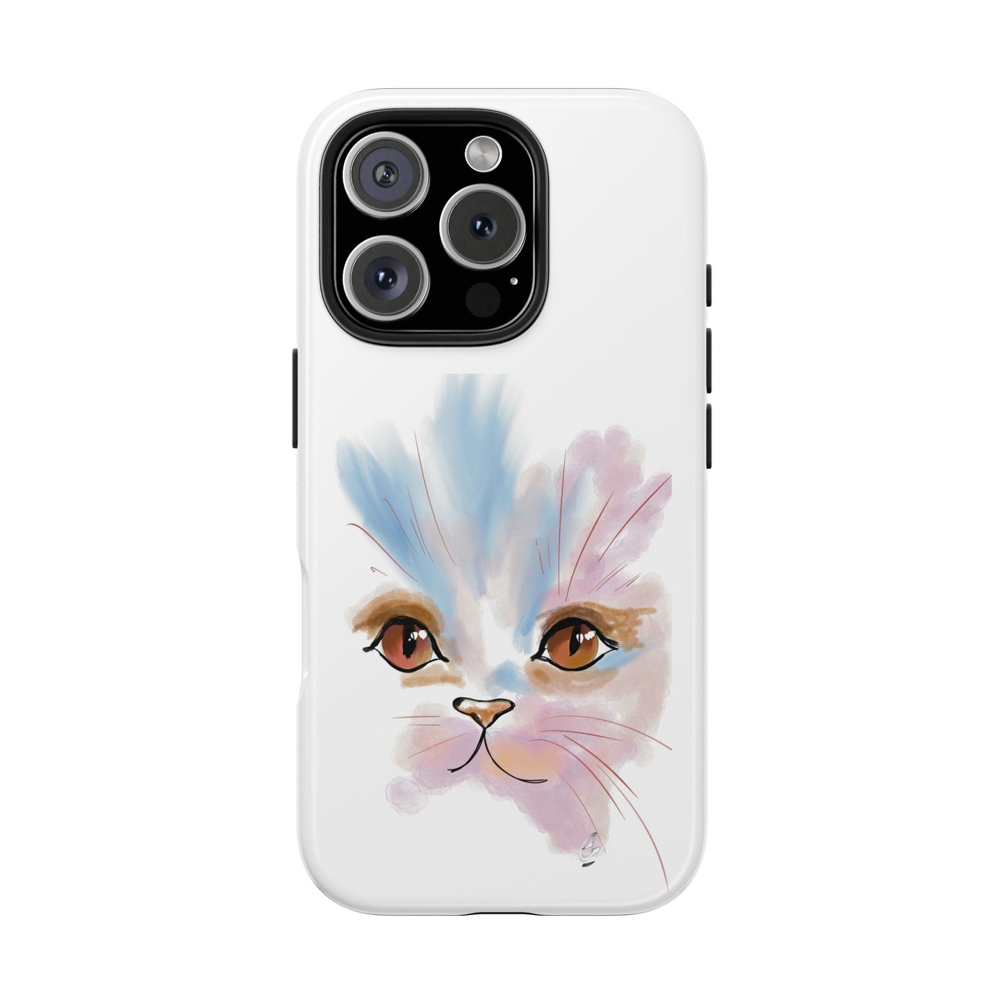 Cat Watercolour Tough Phone Case /