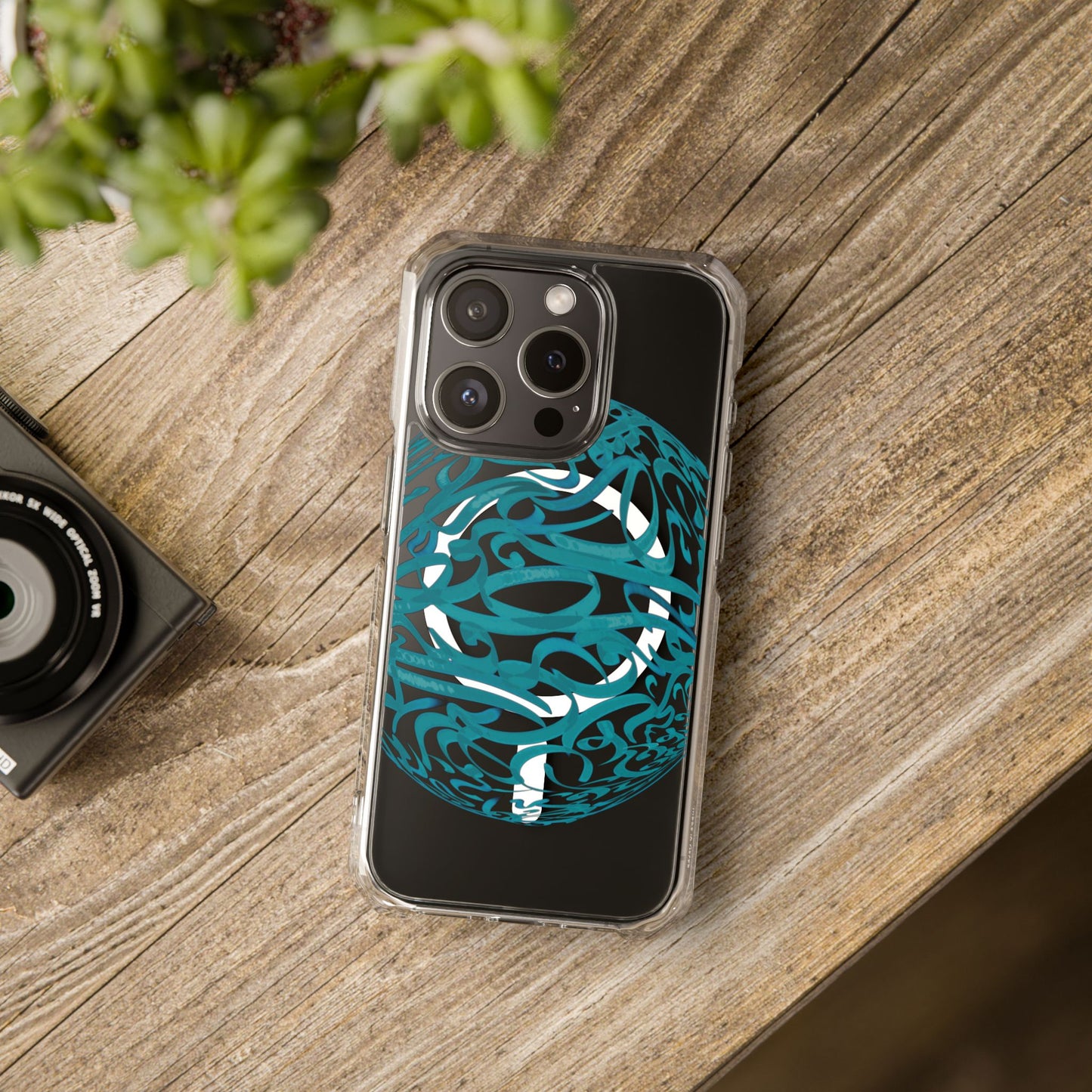 Copy of Copy of Phone Case - Pink Ribbon Persian Calligraphy Design - Magnetic Case
