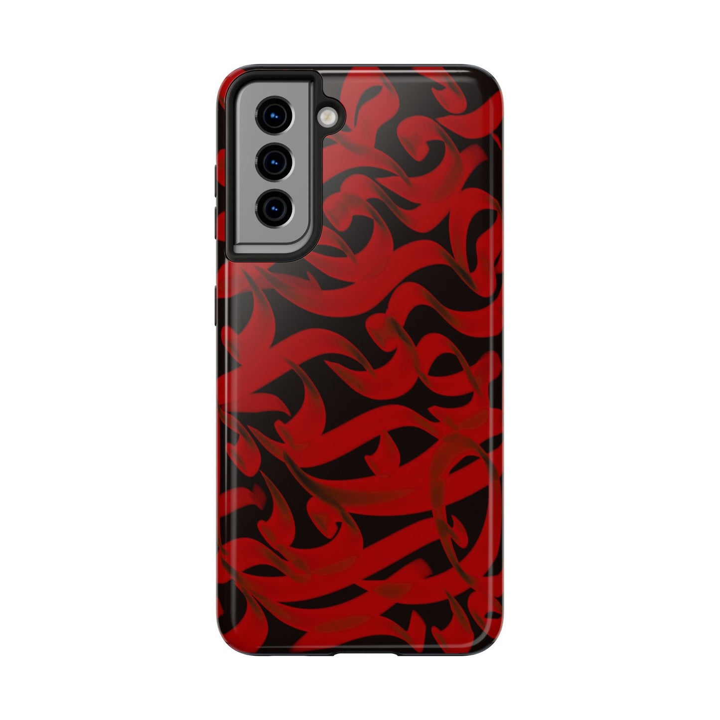 Phone Case Bold Red Persian Calligraphy Design