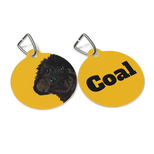 COAL Pet Tag with Bow Tie Design - Perfect for Dogs & Cats