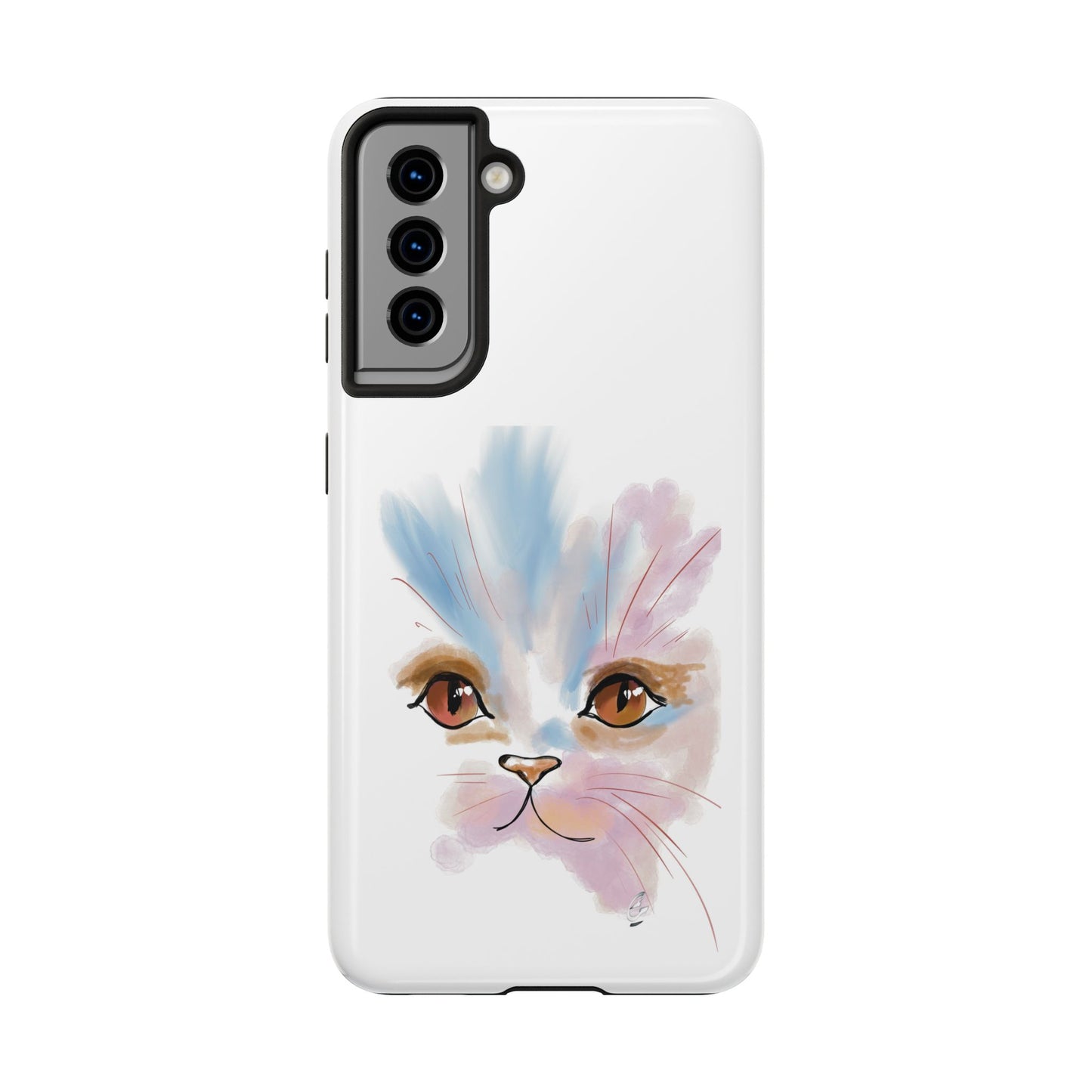 Cat Watercolour Tough Phone Case /