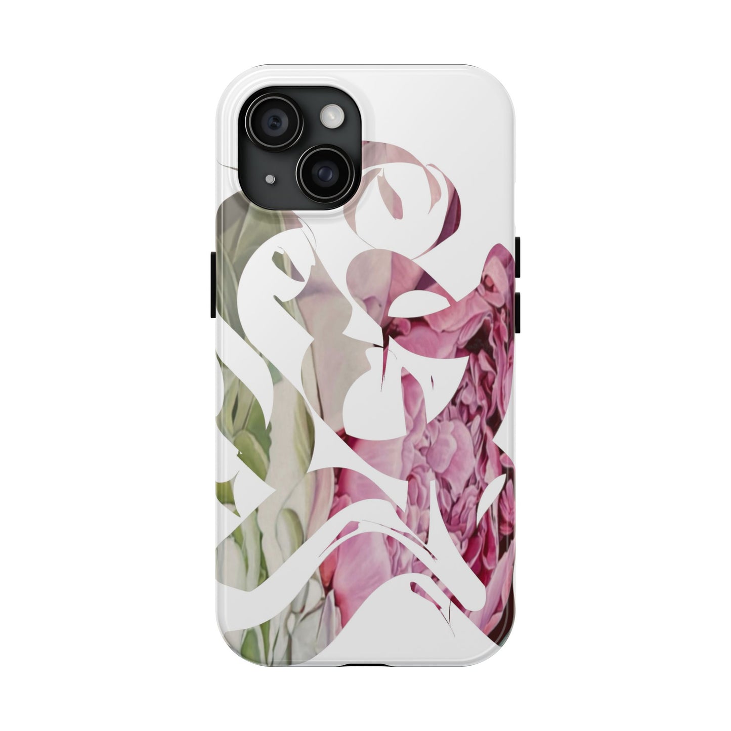 Phone Case - Garden Persian Calligraphy Design in Grey
